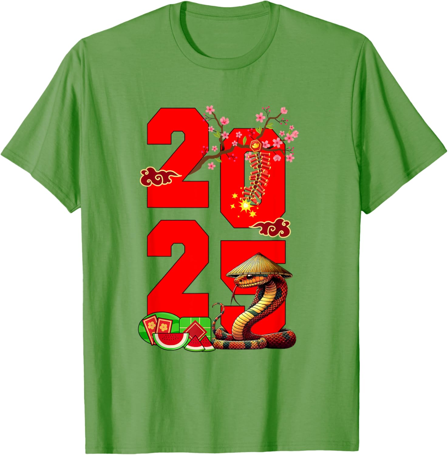 2025 Vietnamese Lunar New Year Snake Family T-Shirt for Festive Fun - 14