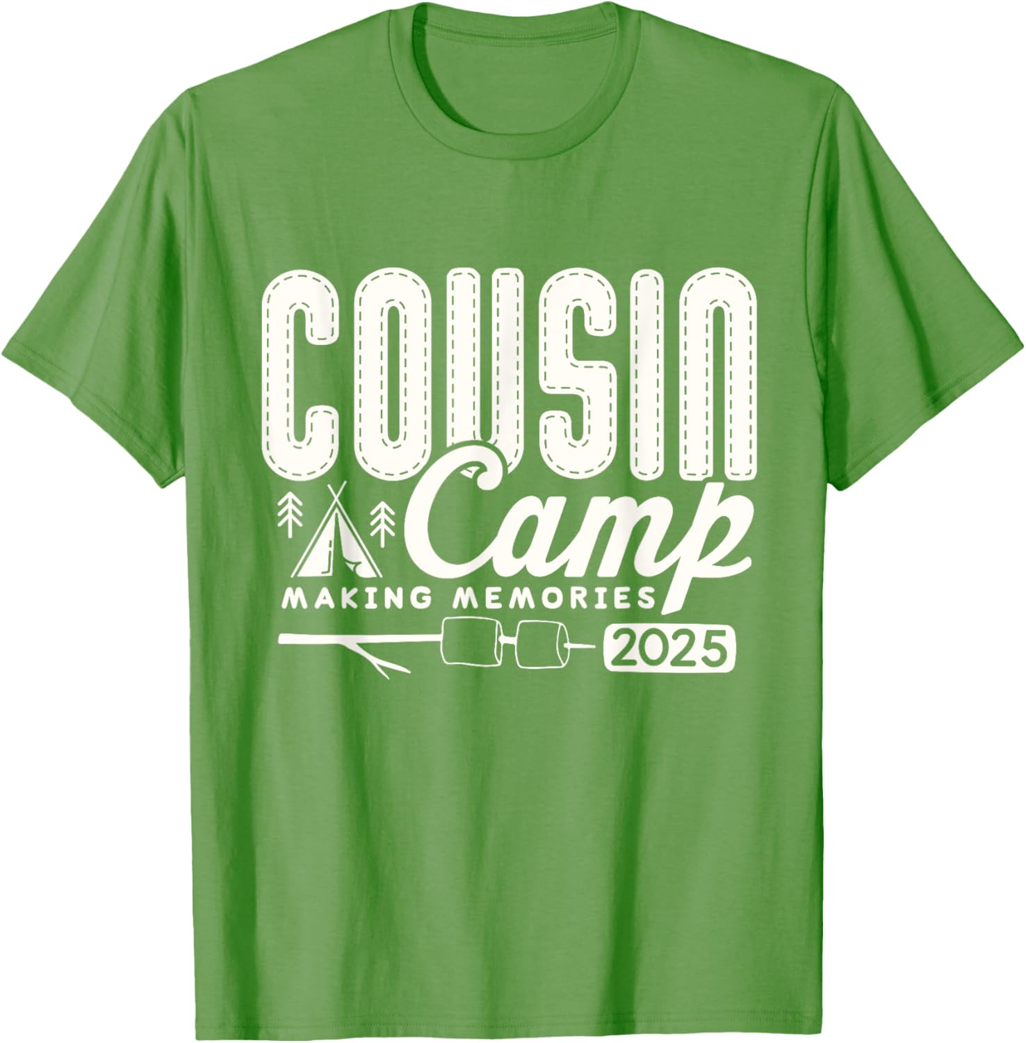Cousin Camp Crew 2025 Family Vacation T-Shirt for Fun Summer Memories - 13