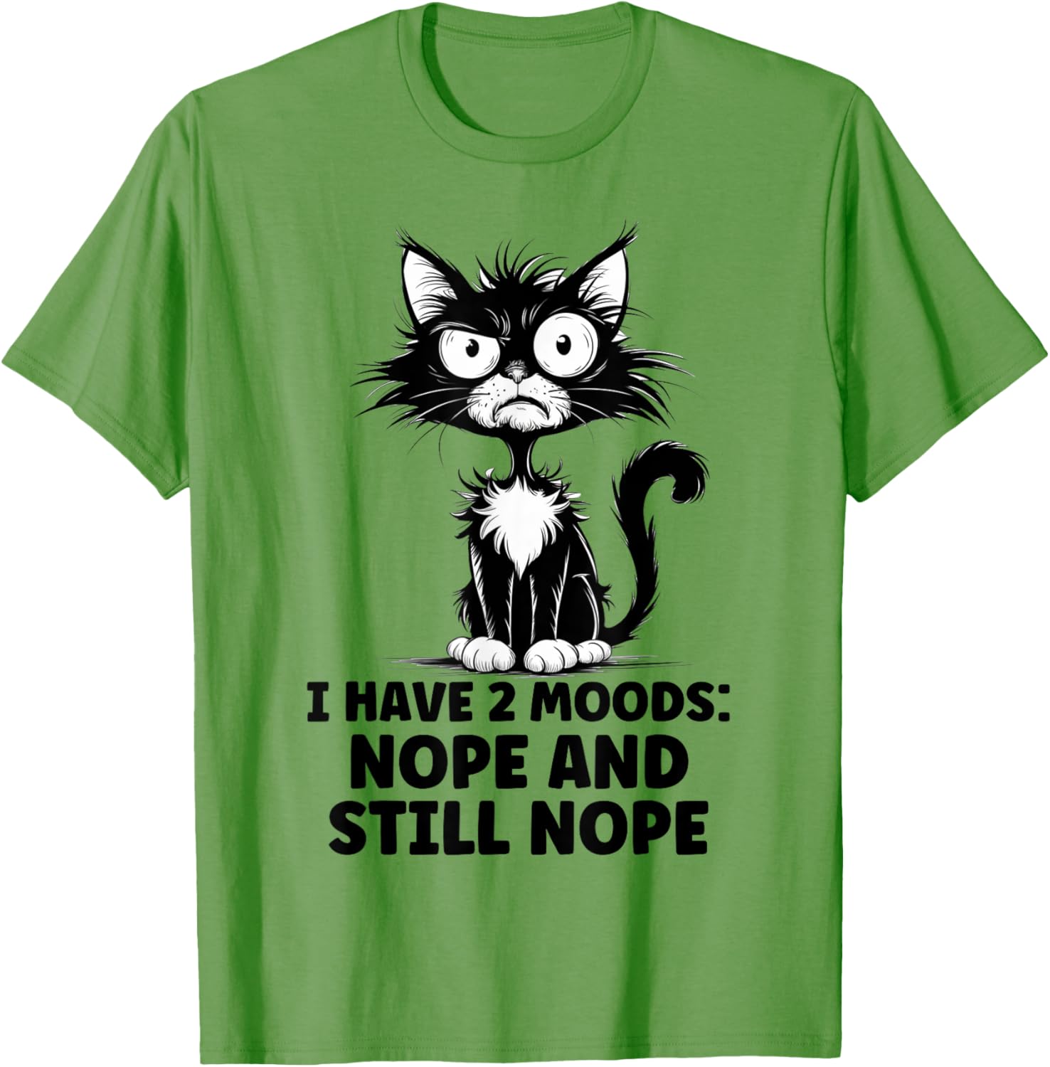 Funny Angry Stressed Cat Meme T-Shirt for Cat Lovers of All Ages - 2