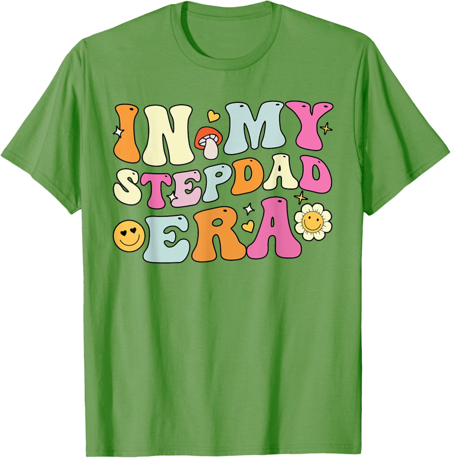 Groovy In My Stepdad Era T-Shirt Perfect for Father's Day Gift - 2