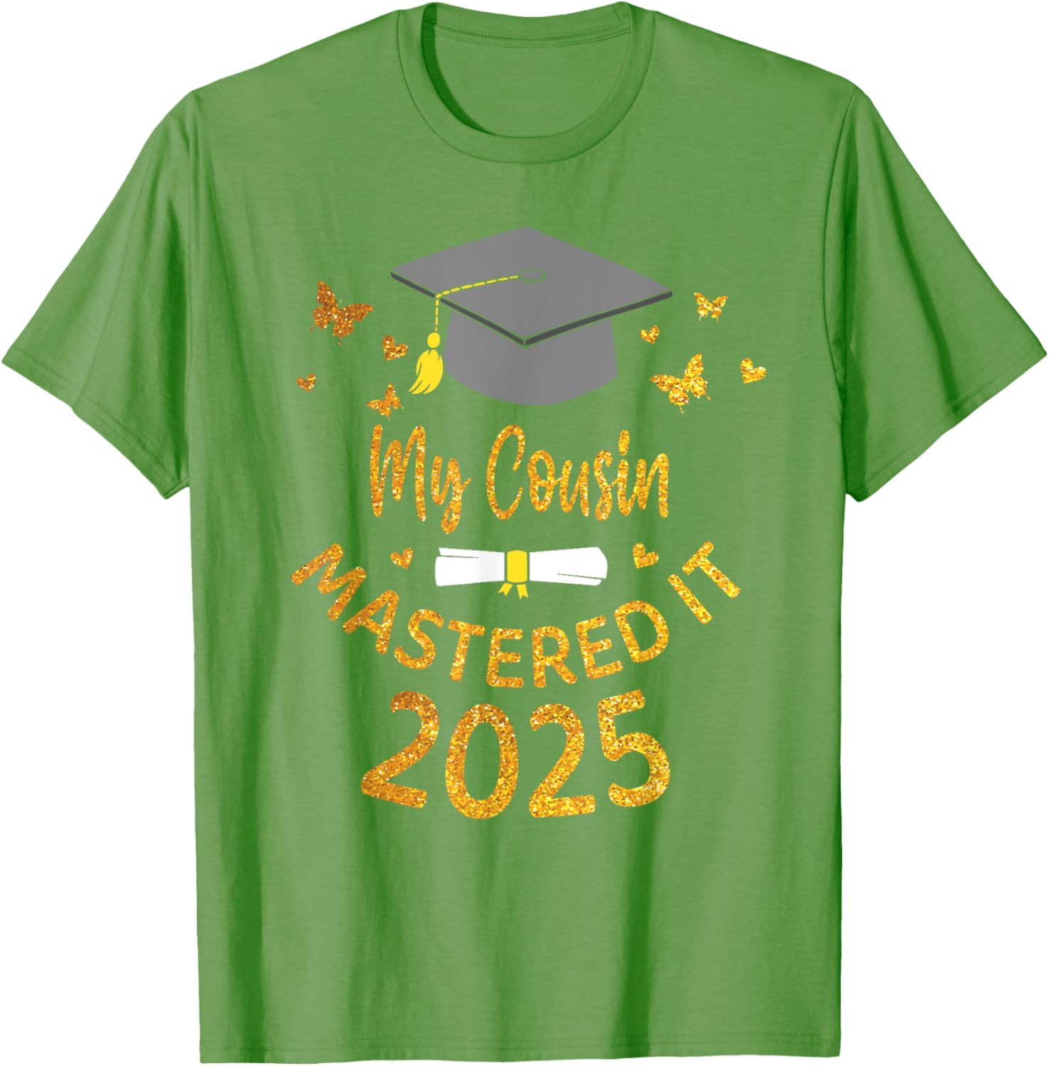 Cousin Masters Degree Graduation 2025 T-Shirt for Proud Family Celebrations - 15