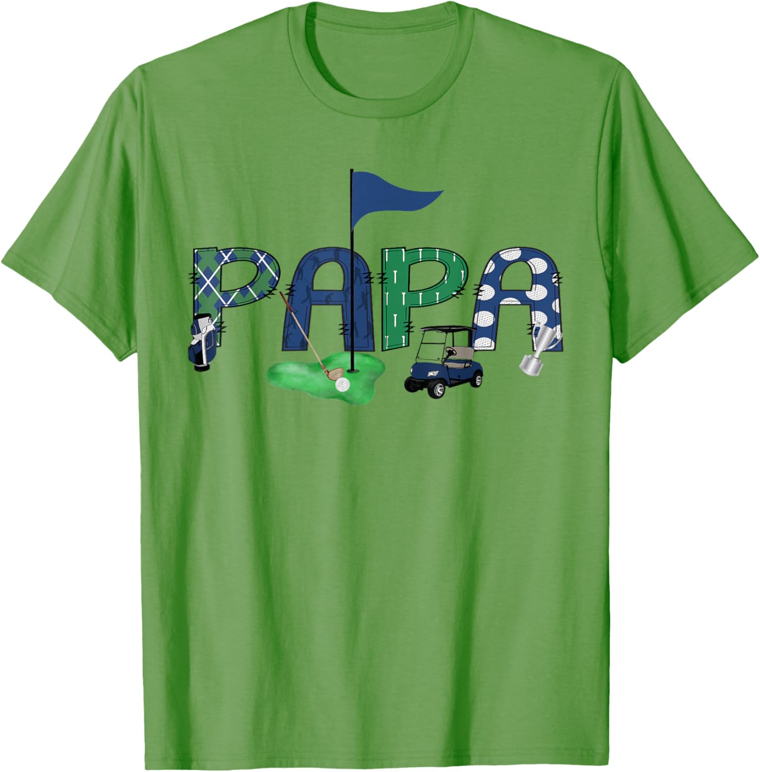 Papa Of The Birthday Boy Hole in One Golf T-Shirt for Celebrations - 4