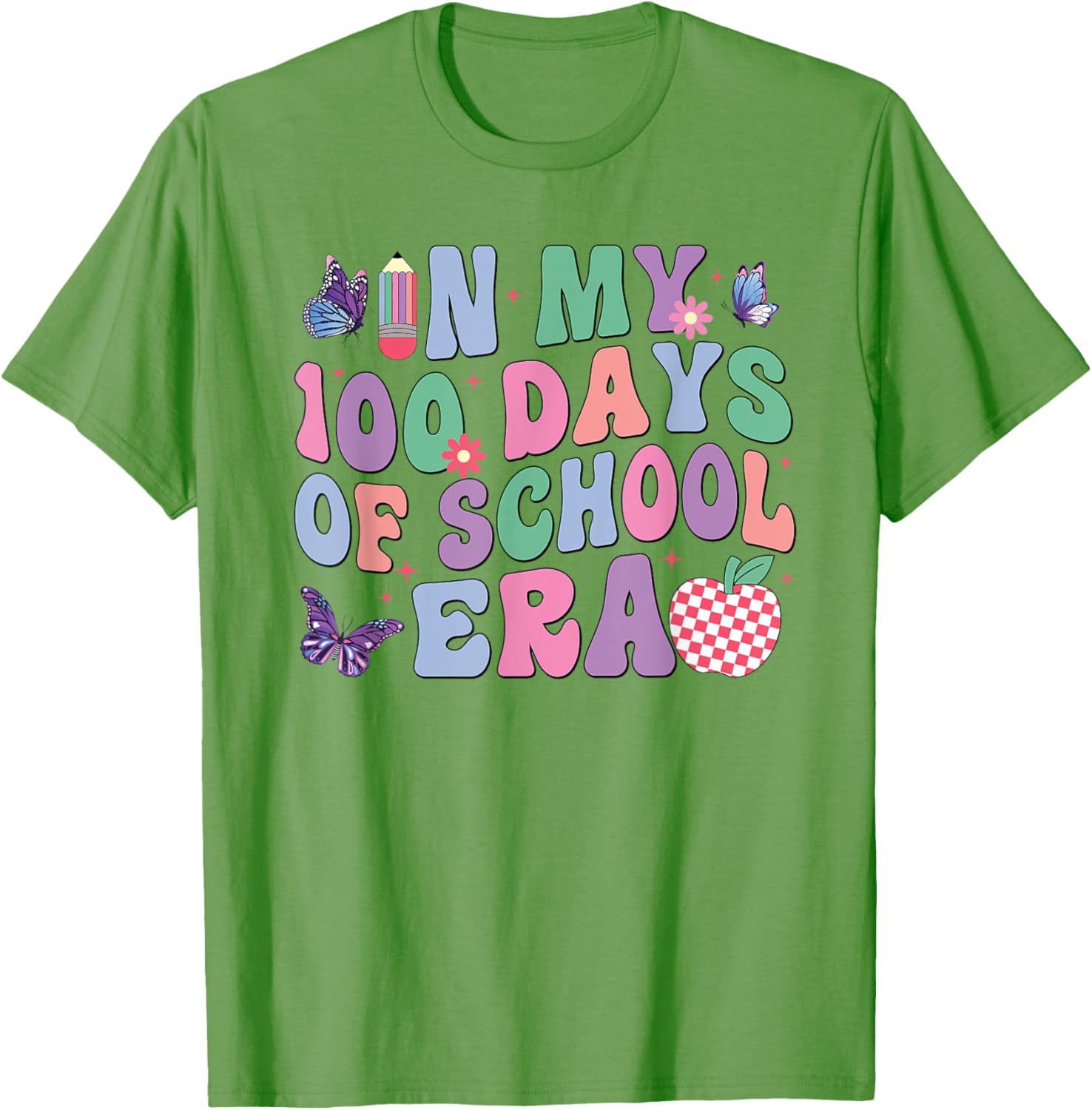 Groovy 100th Day of School Kids T-Shirt for Fun School Celebrations - 4