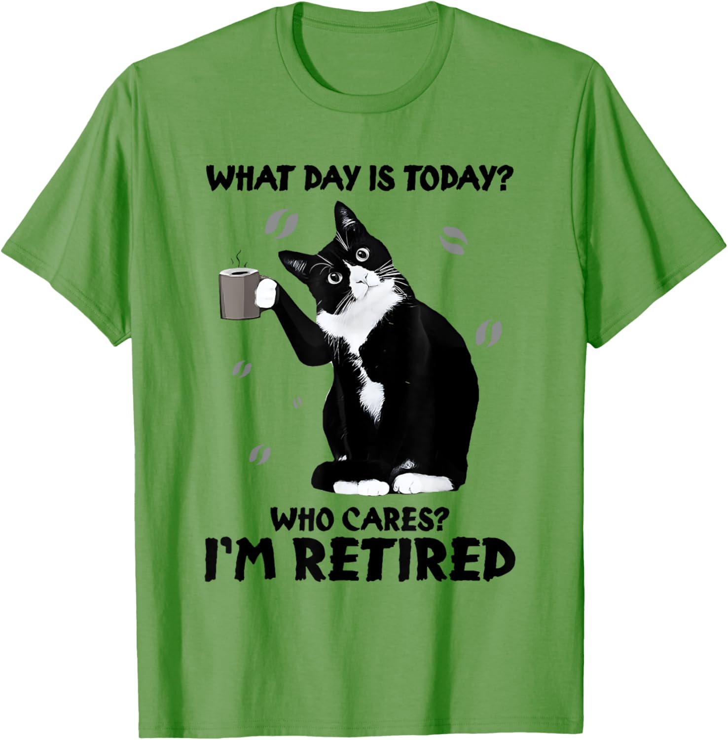 Funny Retired Cat Lover Coffee T-Shirt for Men and Women - 2