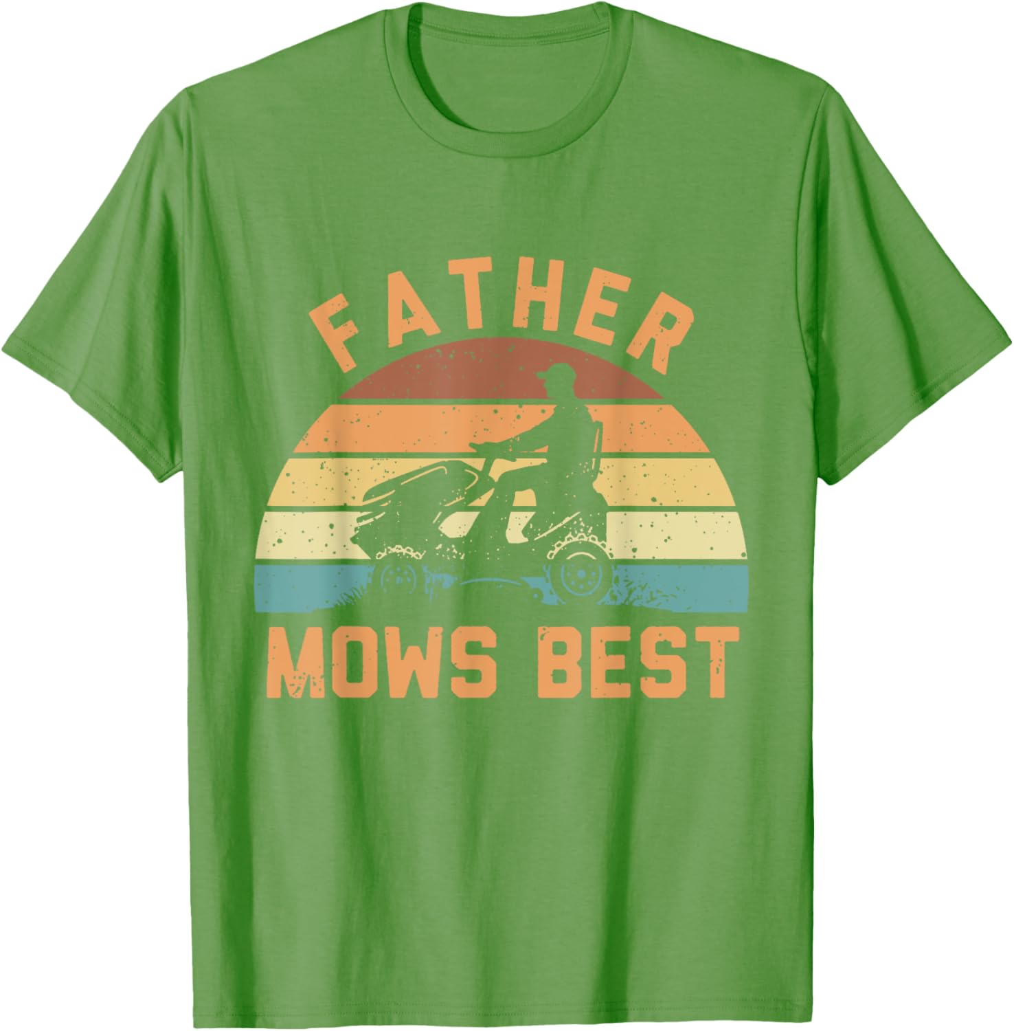 Father Mows Best Funny Retro Dad T-Shirt for Mowing Enthusiasts - 20