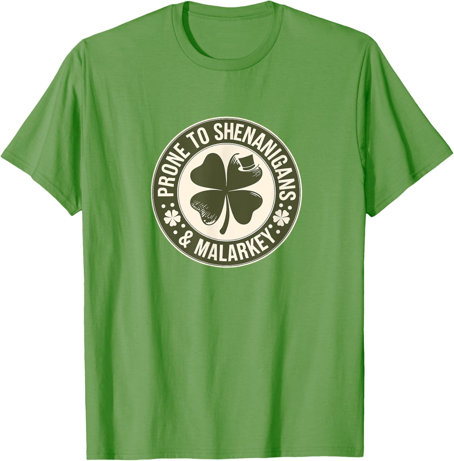 Prone to Shenanigans St Patrick's Day Clover T-Shirt for Fun Celebrations - 15