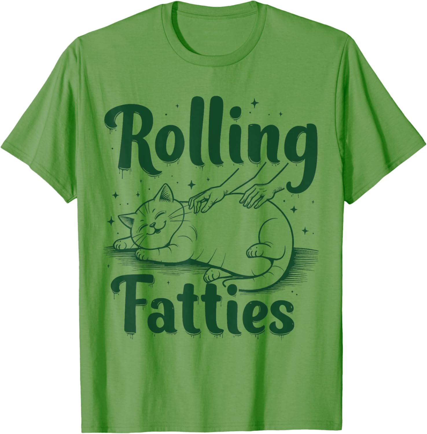 Funny Rolling Fatties Cat T-Shirt for Cat Moms and Dads - Cute Gift Idea - 3