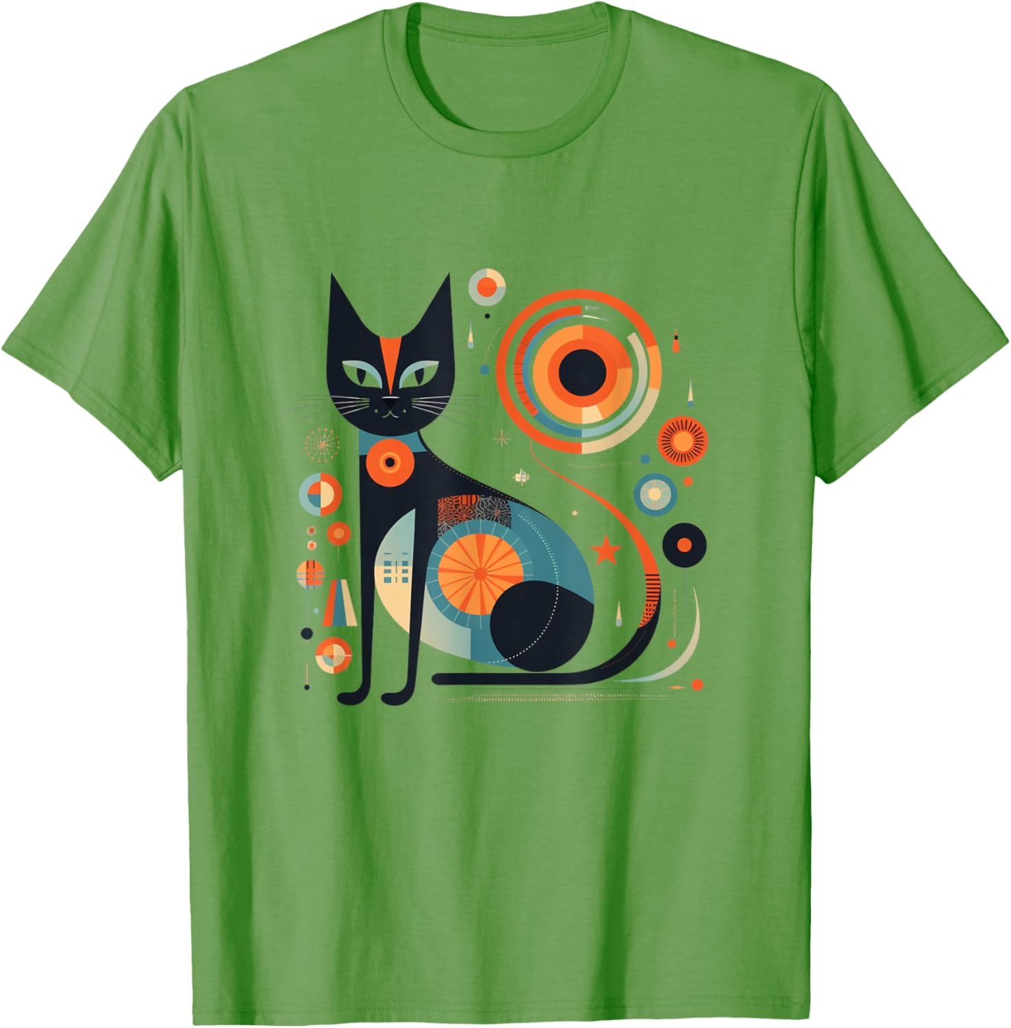 Vintage Retro Atomic Cat T-Shirt for Men, Women, and Kids - 13
