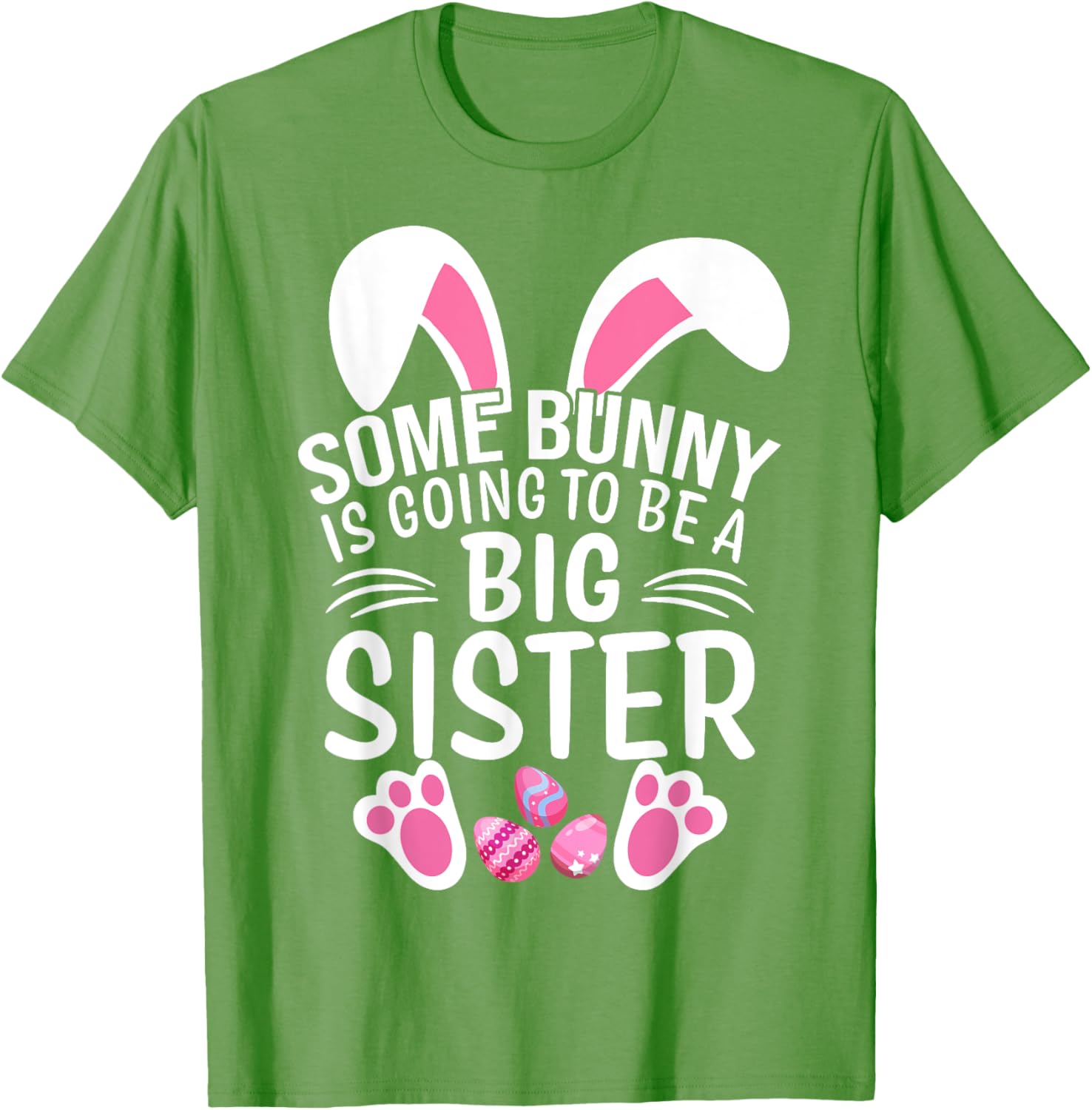 Some Bunny Is Going To Be A Big Sister Easter T-Shirt for Girls - 1