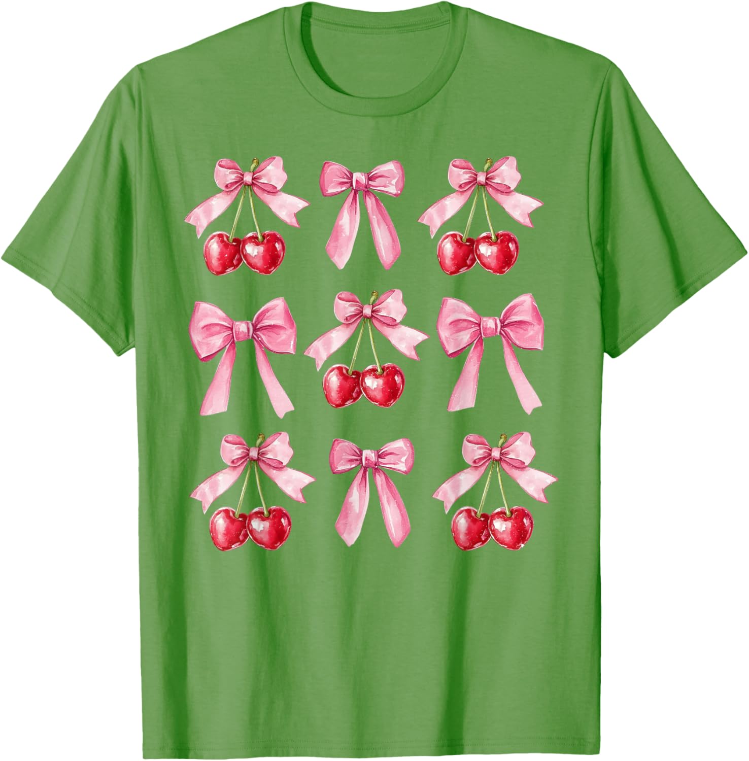 Cute Pink Coquette Bow Cherry Valentine's Day Sweater for Women and Girls - 21