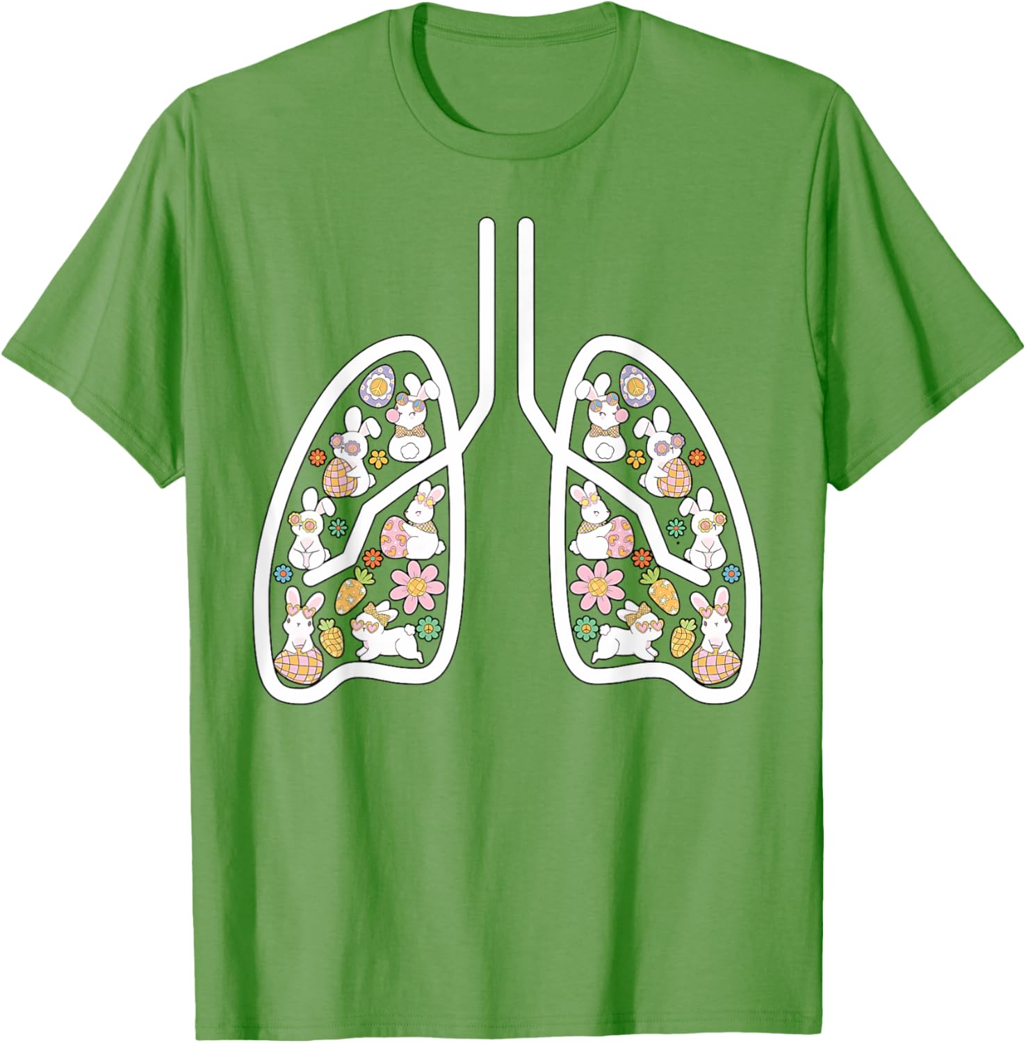 Respiratory Therapist Easter Lungs Nurse T-Shirt for Pulmonologists - 22