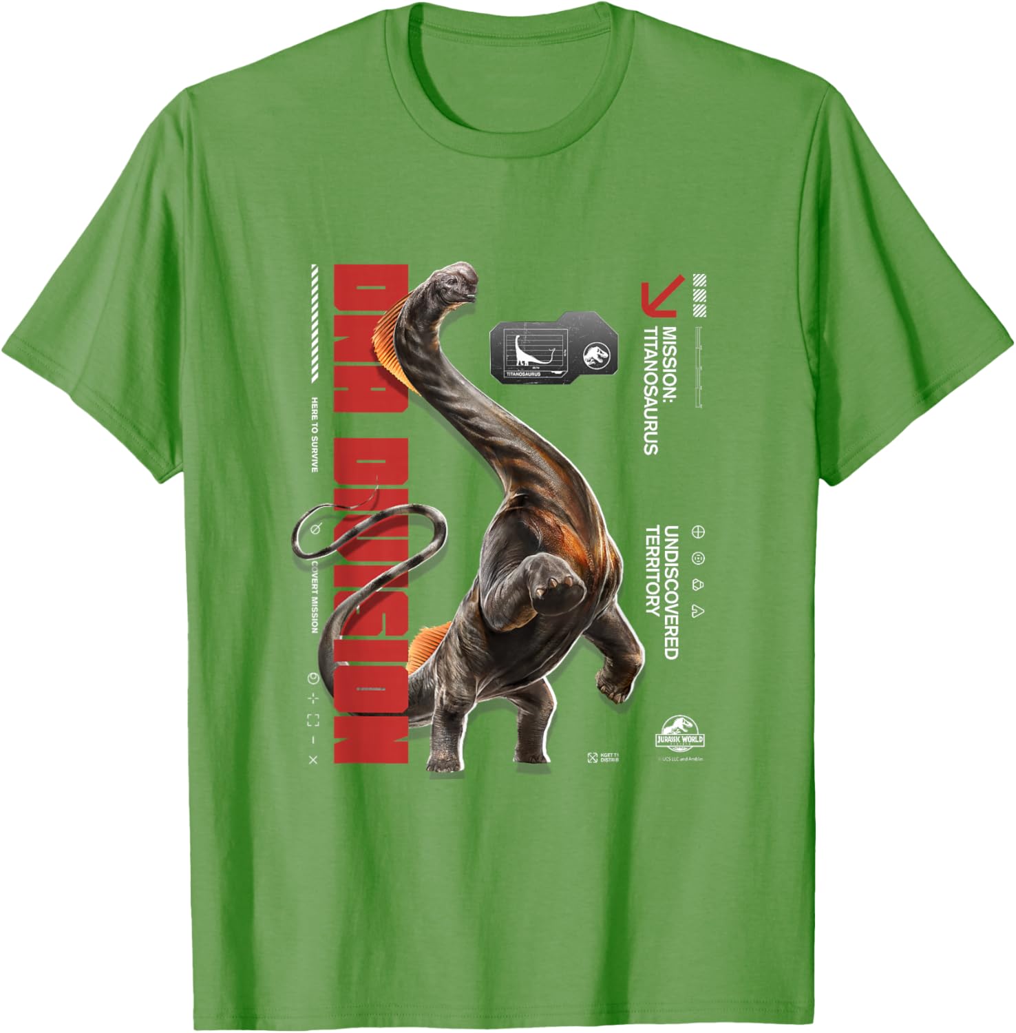 Jurassic World Rebirth Titanosaurus DNA Division T-Shirt for Dino Fans - 25