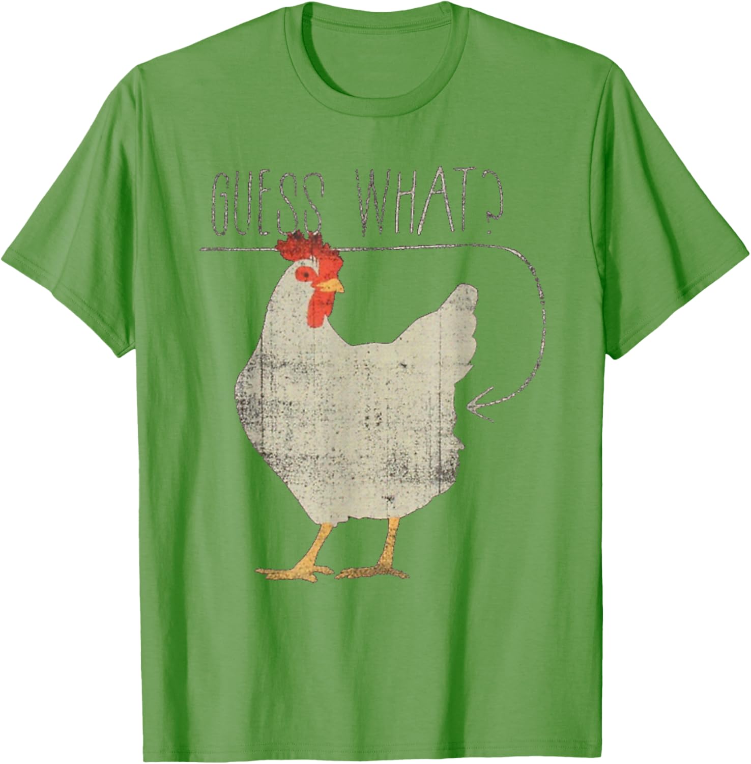 Funny Chicken Meme T-Shirt Guess What Chicken Butt Humor Apparel - 1