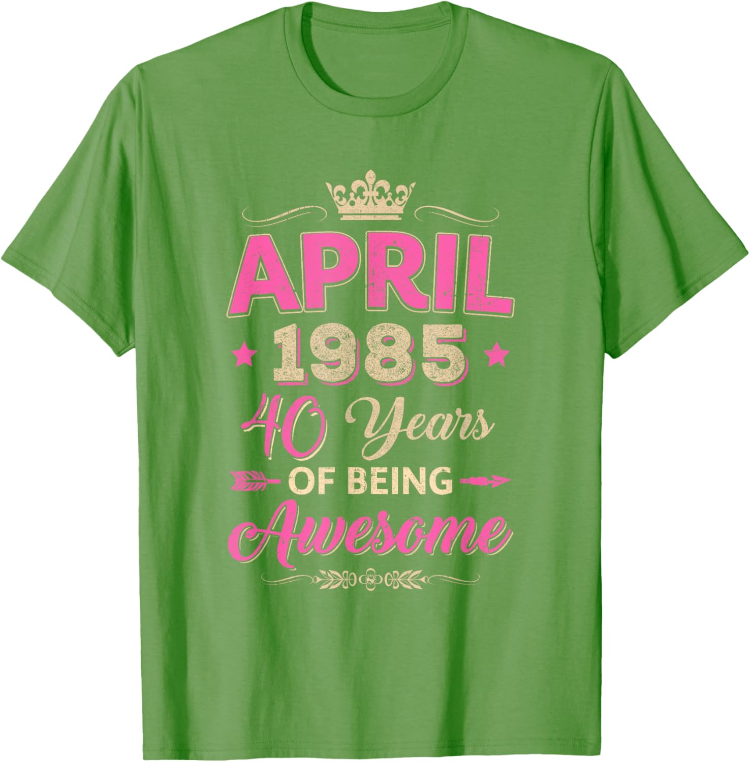 April 1985 40th Birthday T-Shirt Retro Awesome Apparel for Celebrations - 2