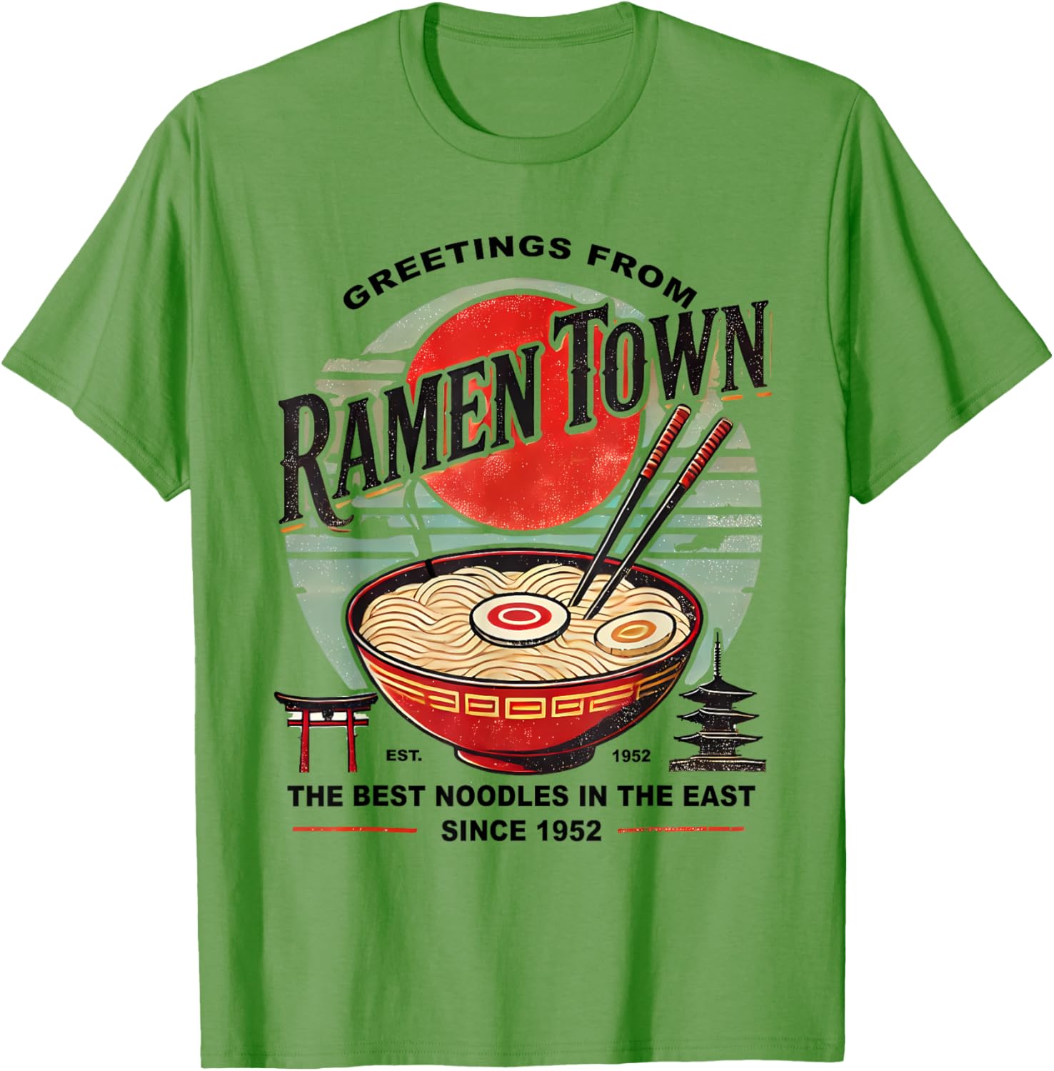 Vintage Japanese Ramen T-Shirt for Food Lovers and Fashion Enthusiasts - 3