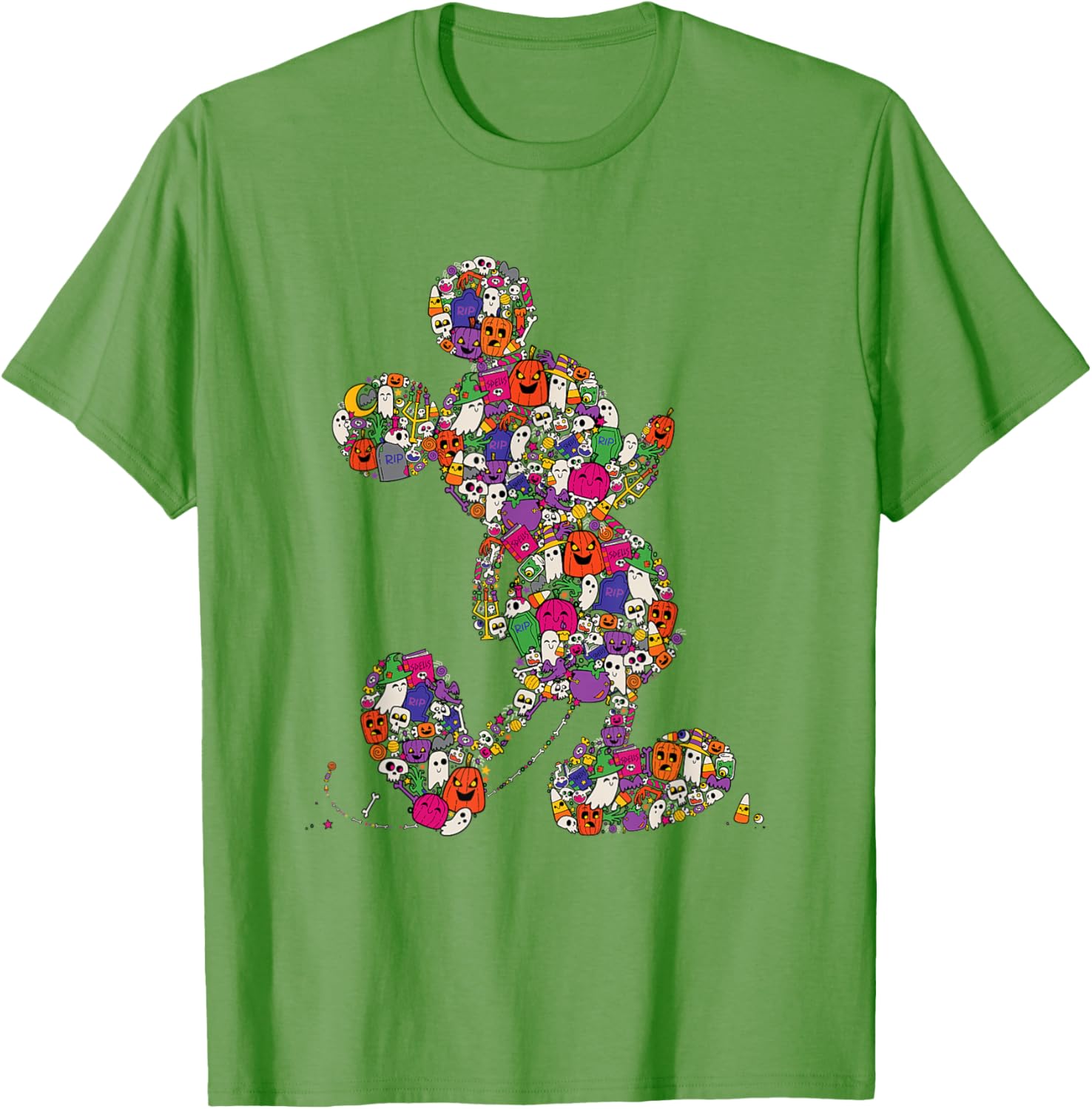 Cute Mickey Mouse Halloween T-Shirt Spooky Silhouette for Kids and Adults - 18