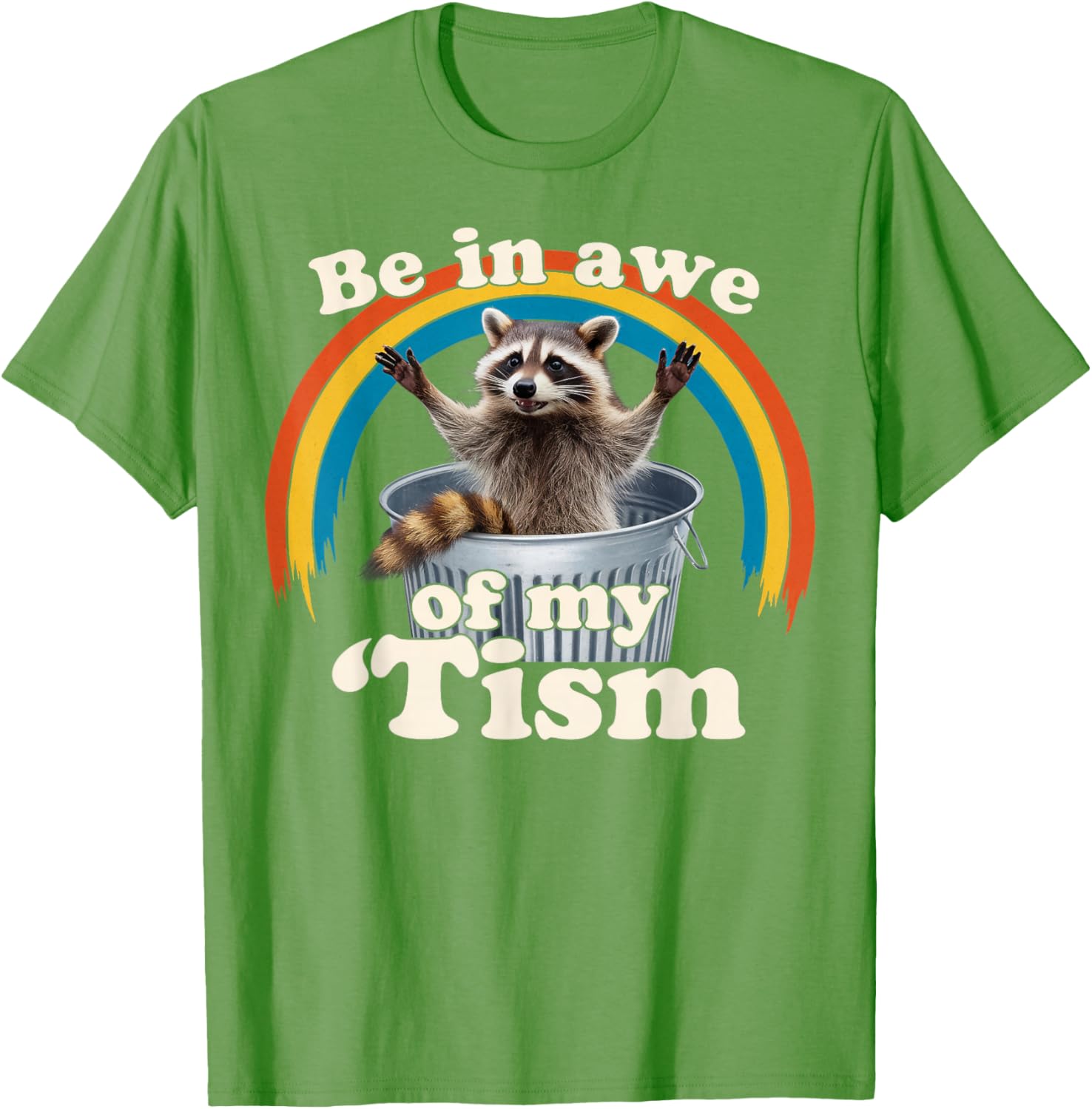 Raccoon Autism Meme T-Shirt for Men, Women, and Kids Fun Gift - 24