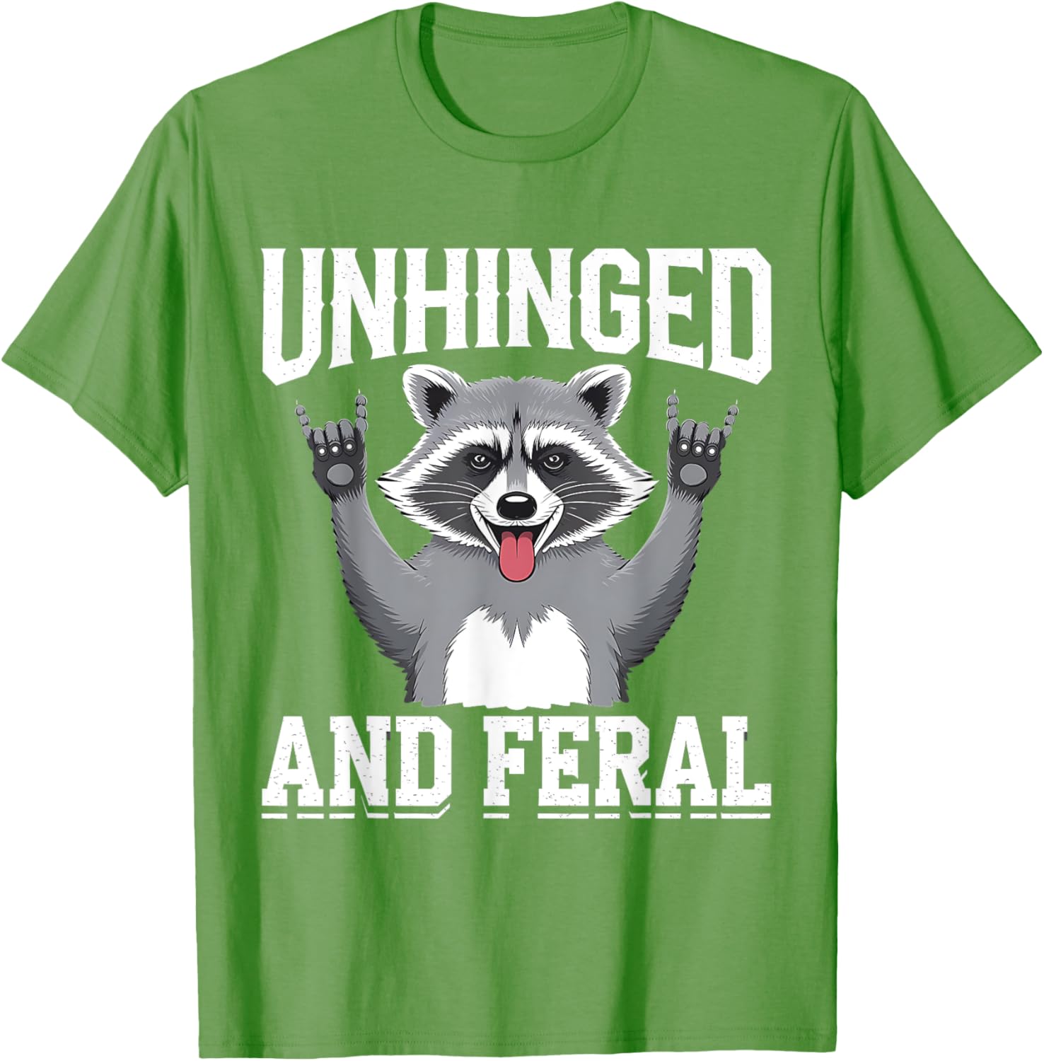 Feral Raccoon Retro Chaos Vibes T-Shirt for Fun and Stylish Outfits - 12