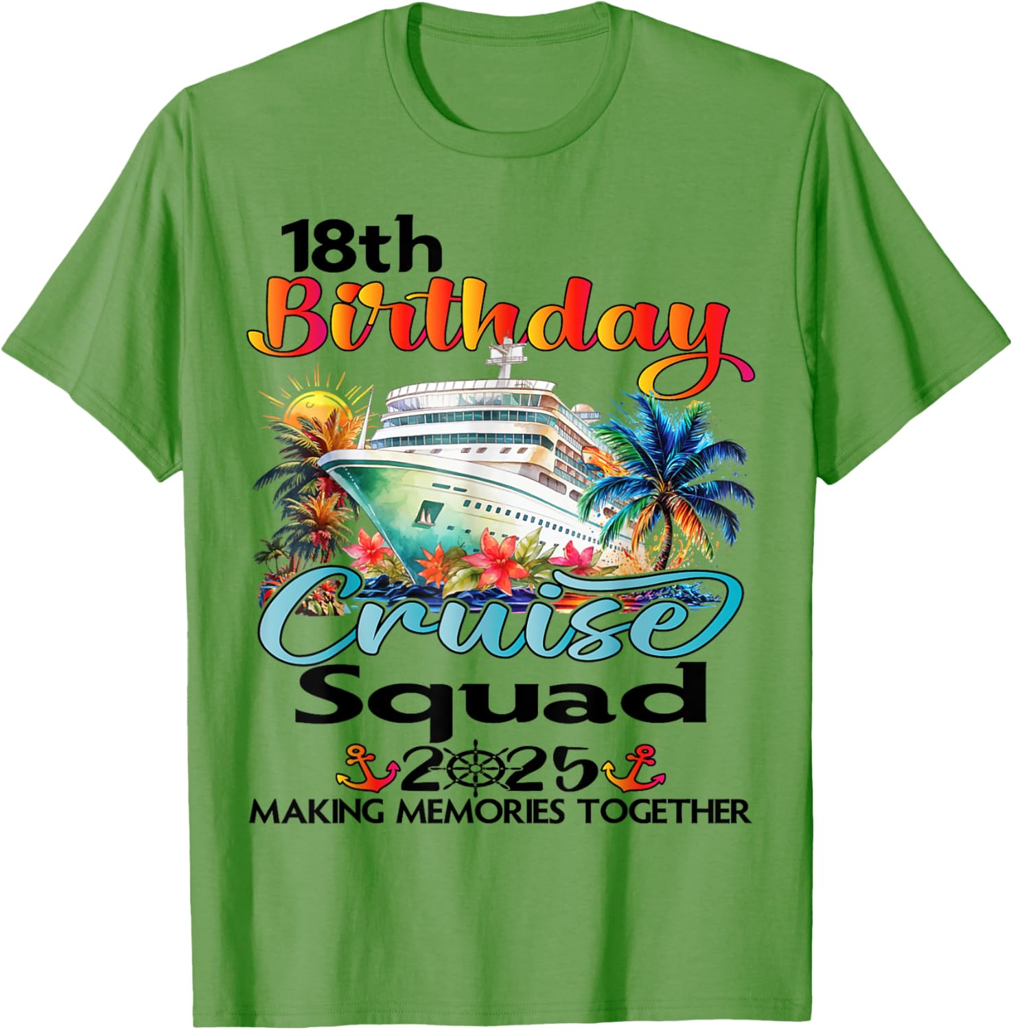 18th Birthday Cruise Matching T-Shirt for Friends and Family Fun - 7