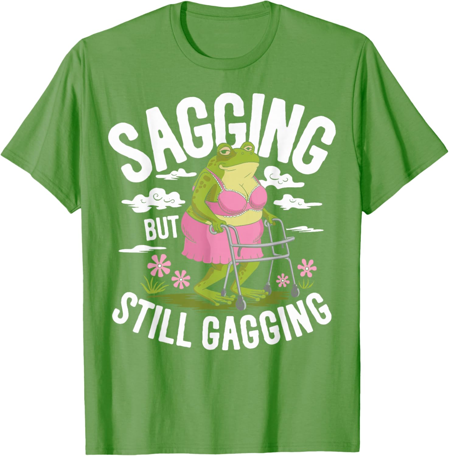 Funny Sagging Frog Meme T-Shirt for Sarcastic Humor Lovers - 17