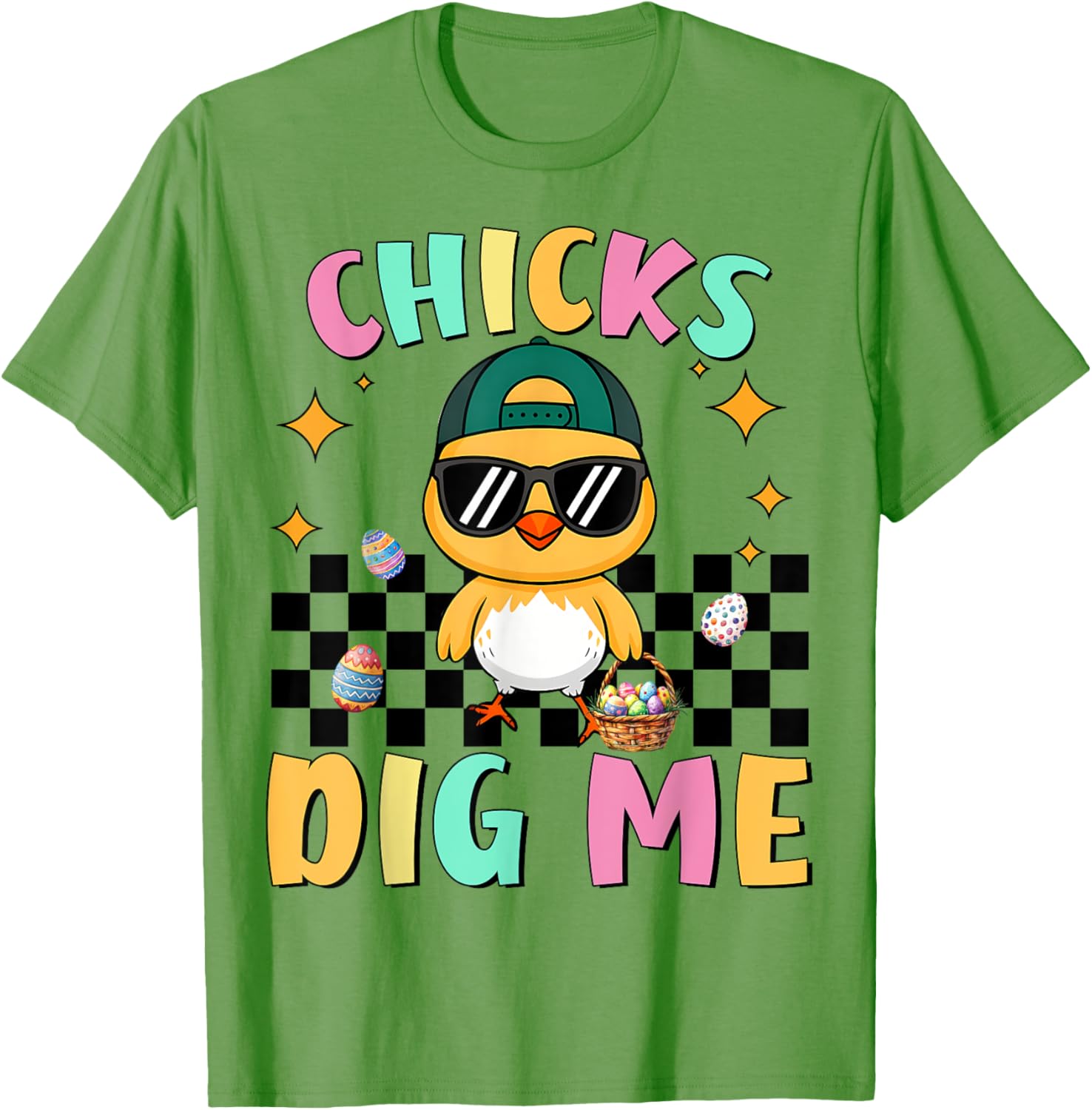 Funny Easter T-Shirt for Toddlers Chicks Dig Me Perfect for Boys - 1