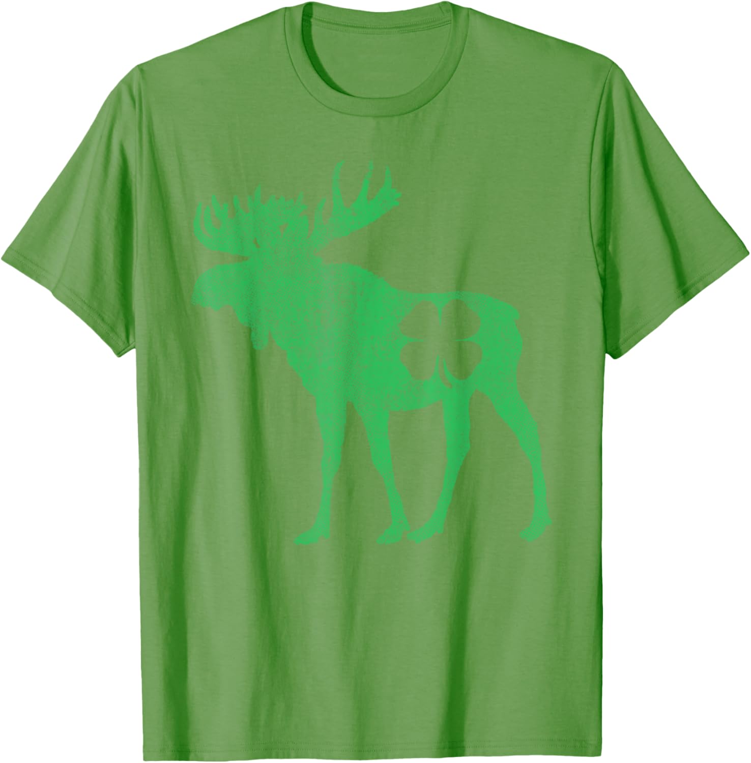 Funny Moose Shamrock St Patricks Day T-Shirt for Irish Celebration - 17