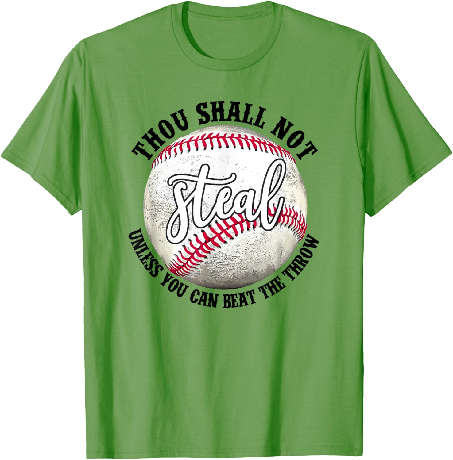 Funny Thou Shall Not Steal Unless You Can Beat The Throw T-Shirt - 12