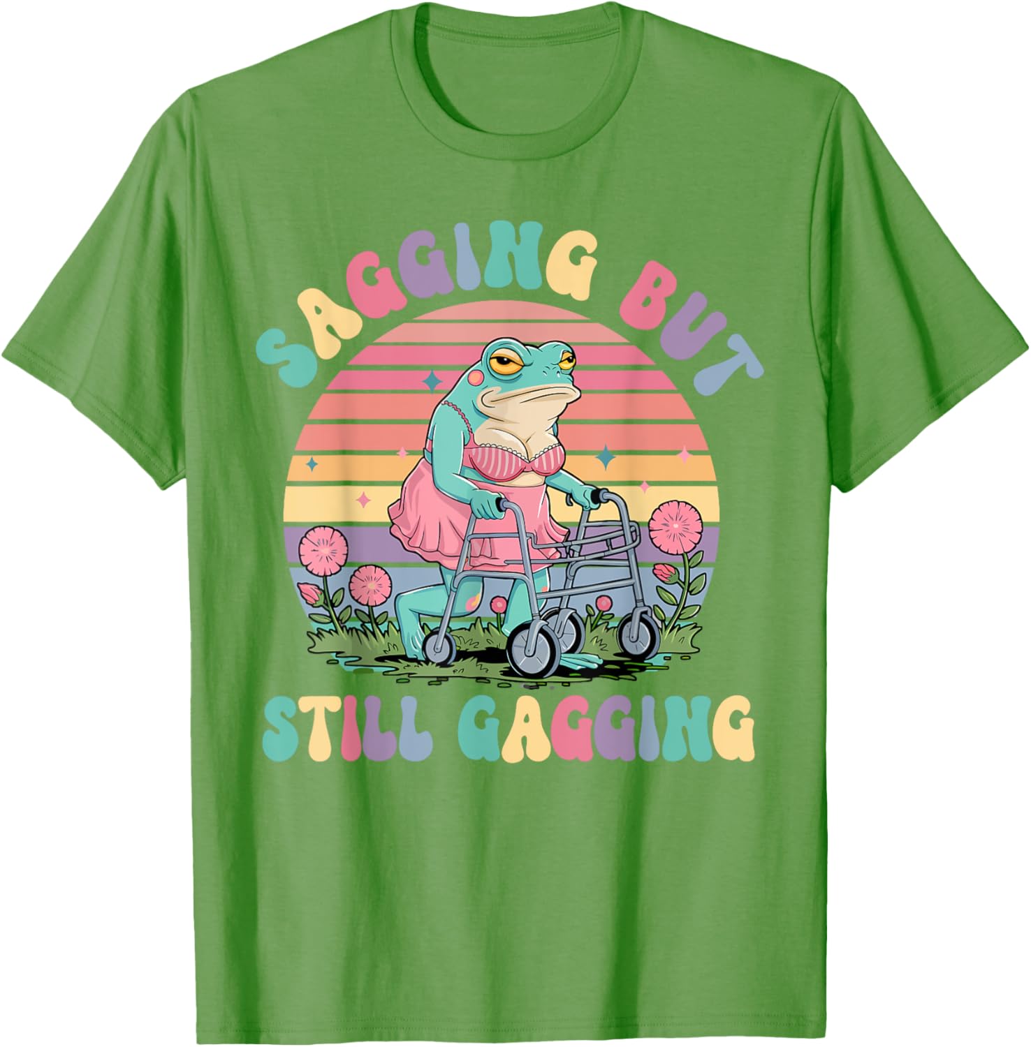 Funny Sagging Frog Meme T-Shirt for Adults - Embarrassing Gift Idea - 5