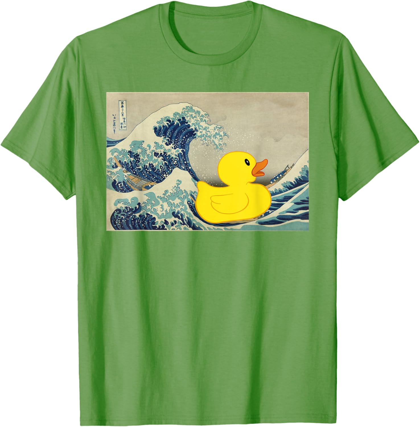 Rubber Duck on Great Wave T-Shirt – Fun and Unique Beachwear Style - 2