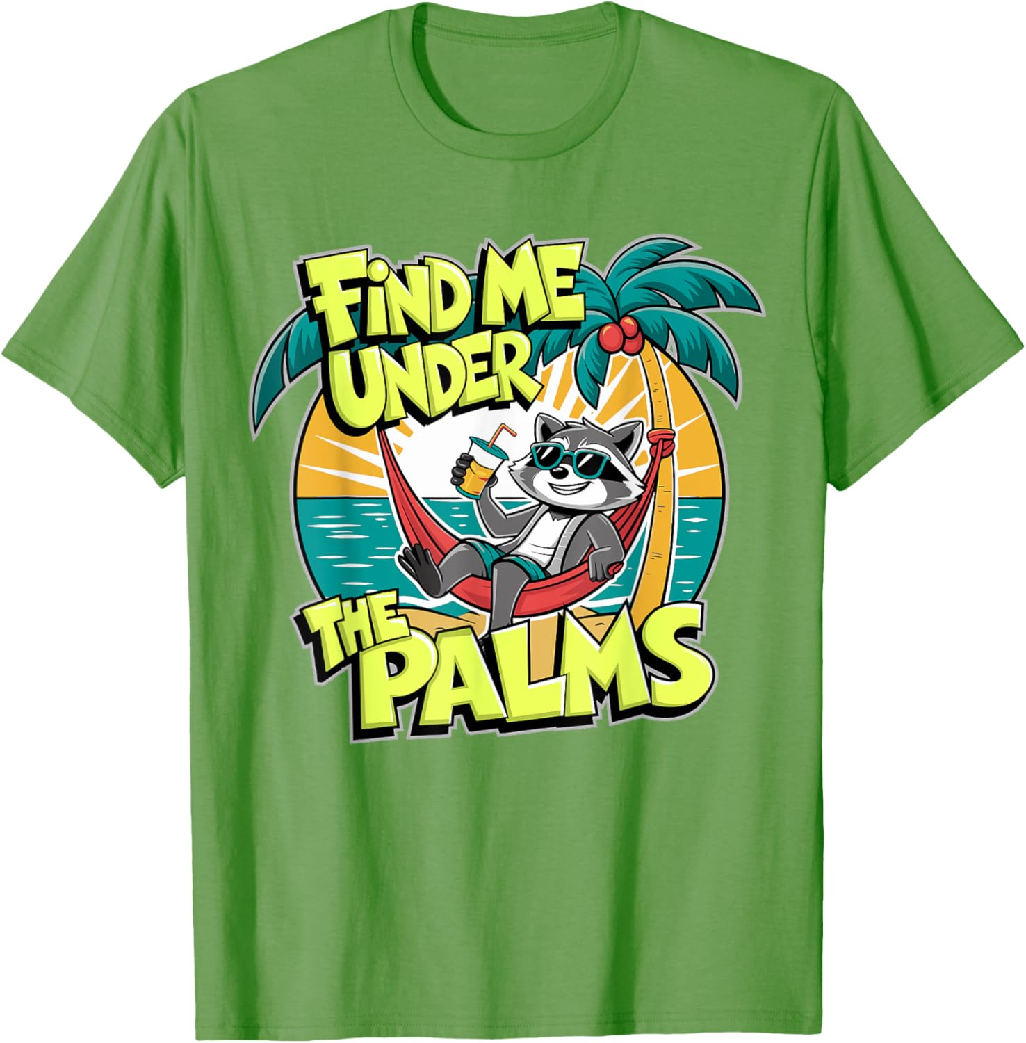 Funny Beach Vacation T-Shirt Find Me Under The Palms for Cruisers - 4