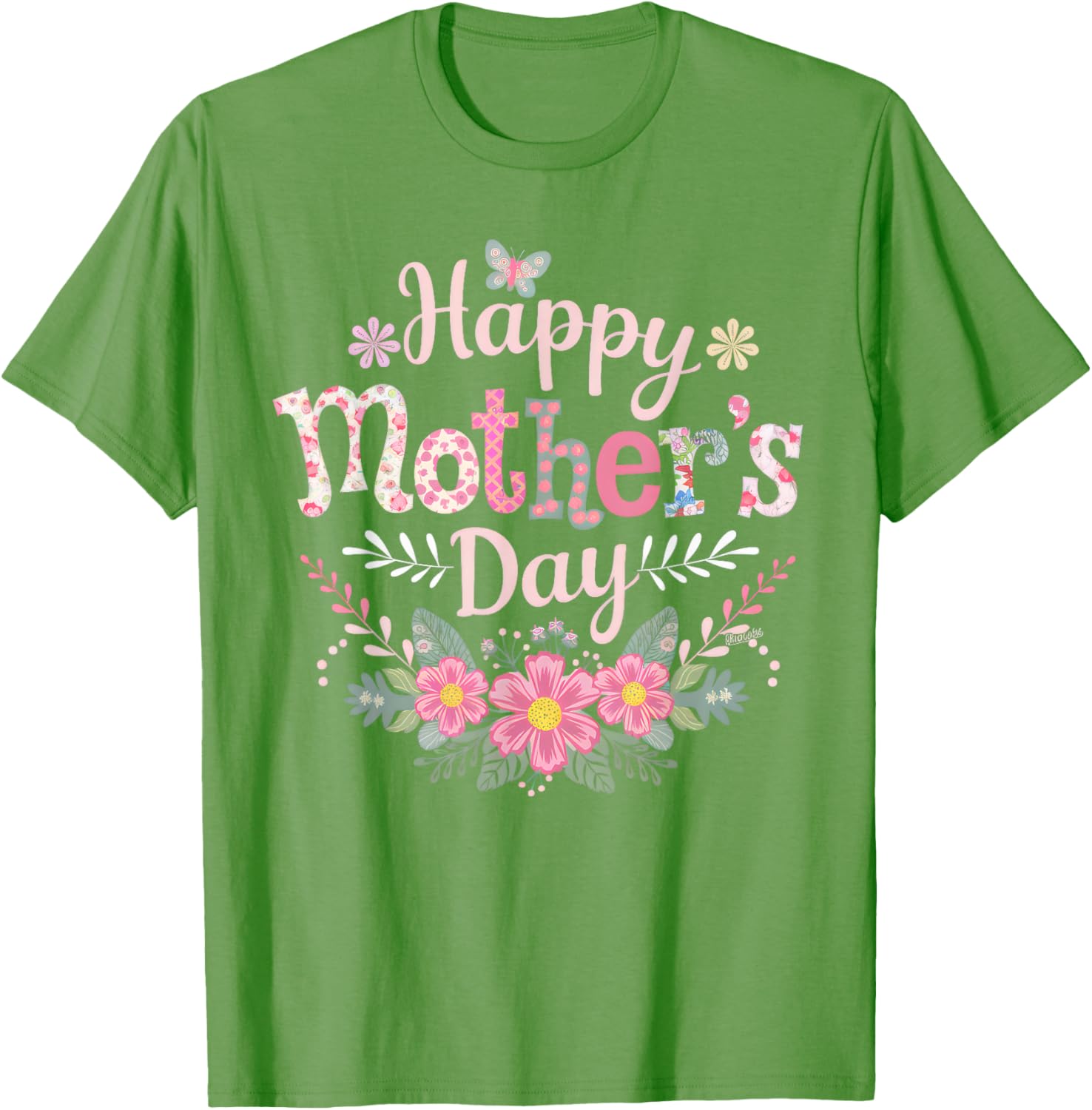 Cute Floral Happy Mother's Day T-Shirt for Moms and Grandmas 2025 - 8