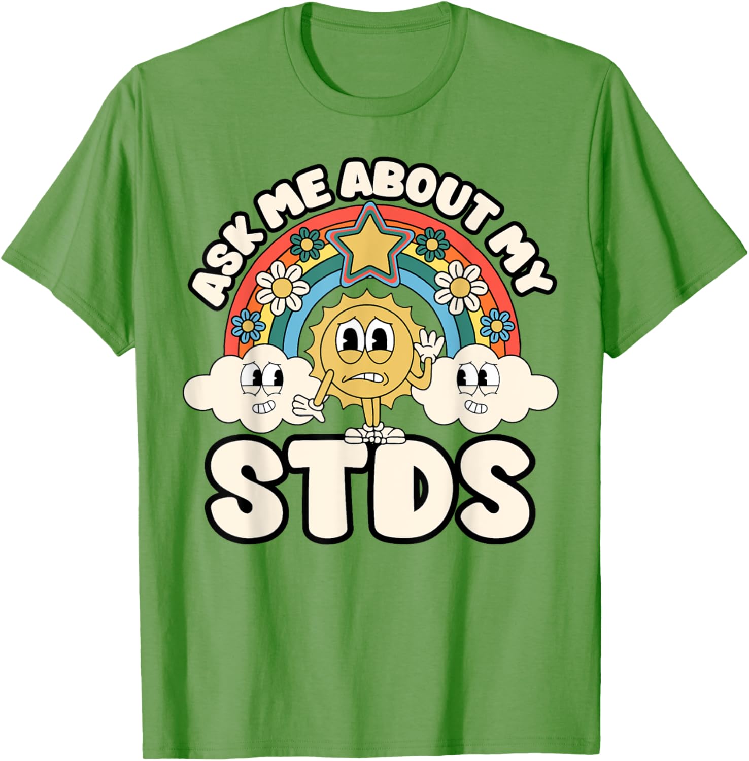Funny Ask Me About My STDs T-Shirt for Inappropriate Adult Humor Lovers - 2