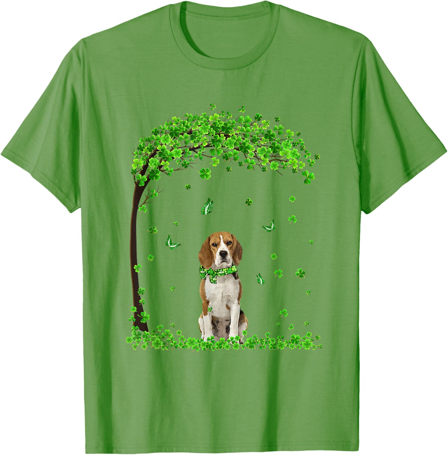 Beagle St Patricks Day Shamrock T-Shirt for Irish Dog Lovers - 17