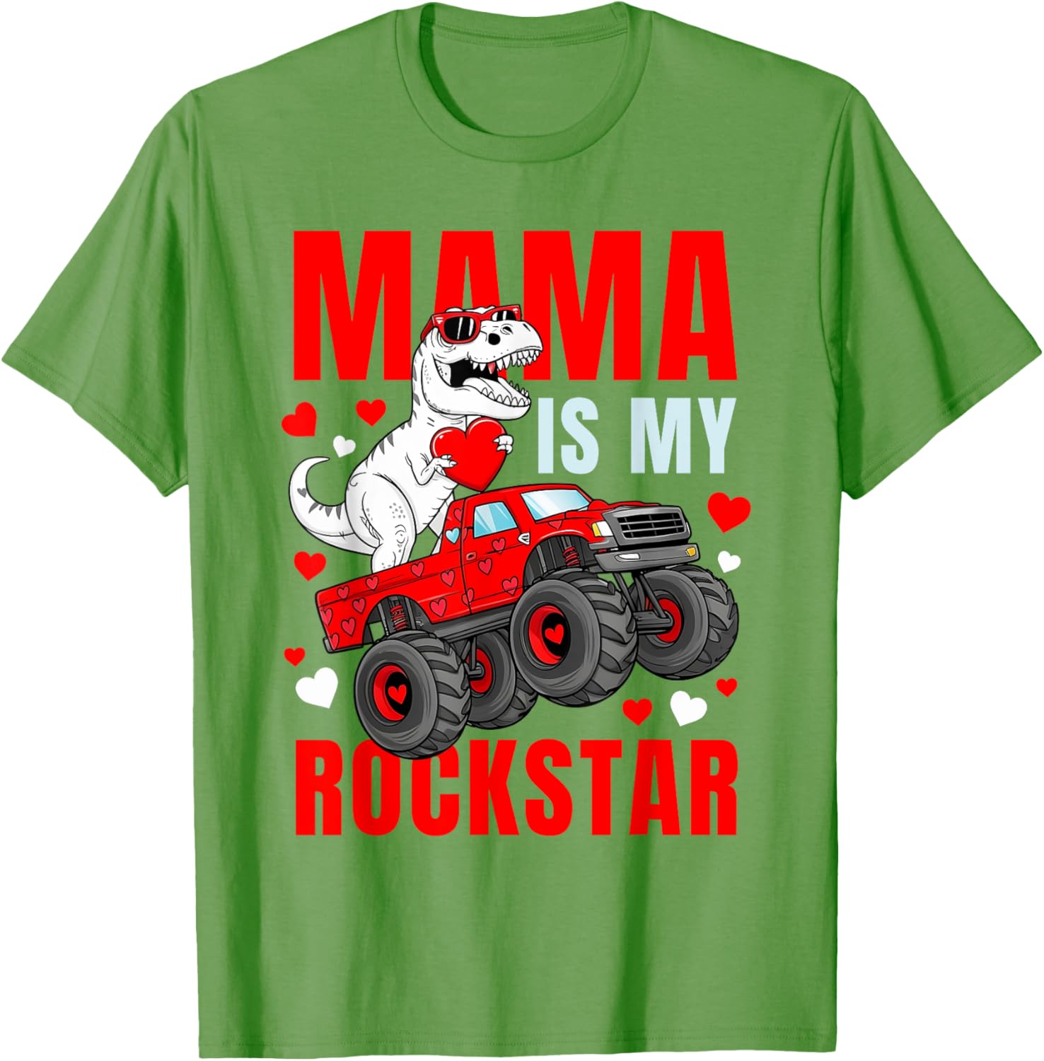 Mama Is My Rockstar Dinosaur T-Shirt Cute Love Mom Apparel - 6