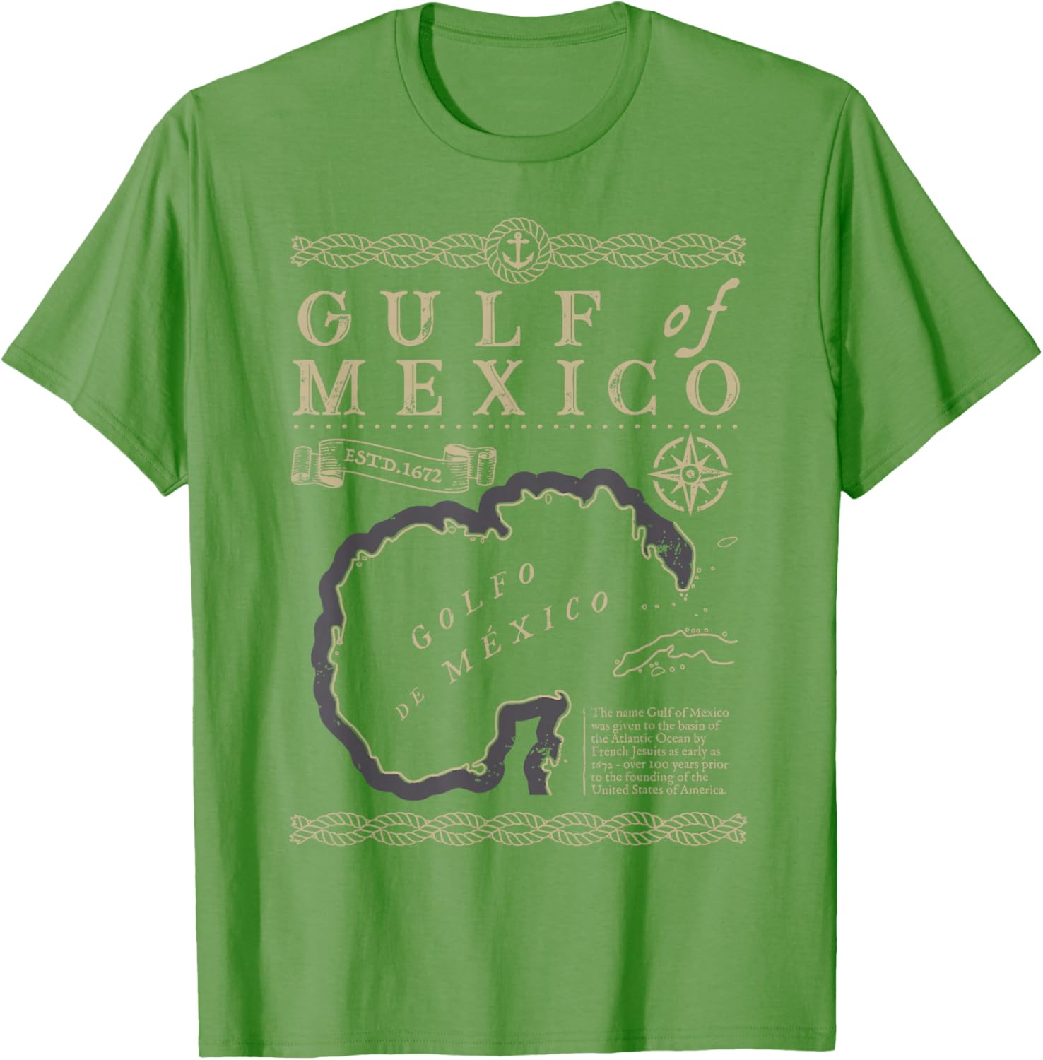 Gulf of Mexico Est 1550 Retro Vintage Beach T-Shirt for Relaxed Style - 25