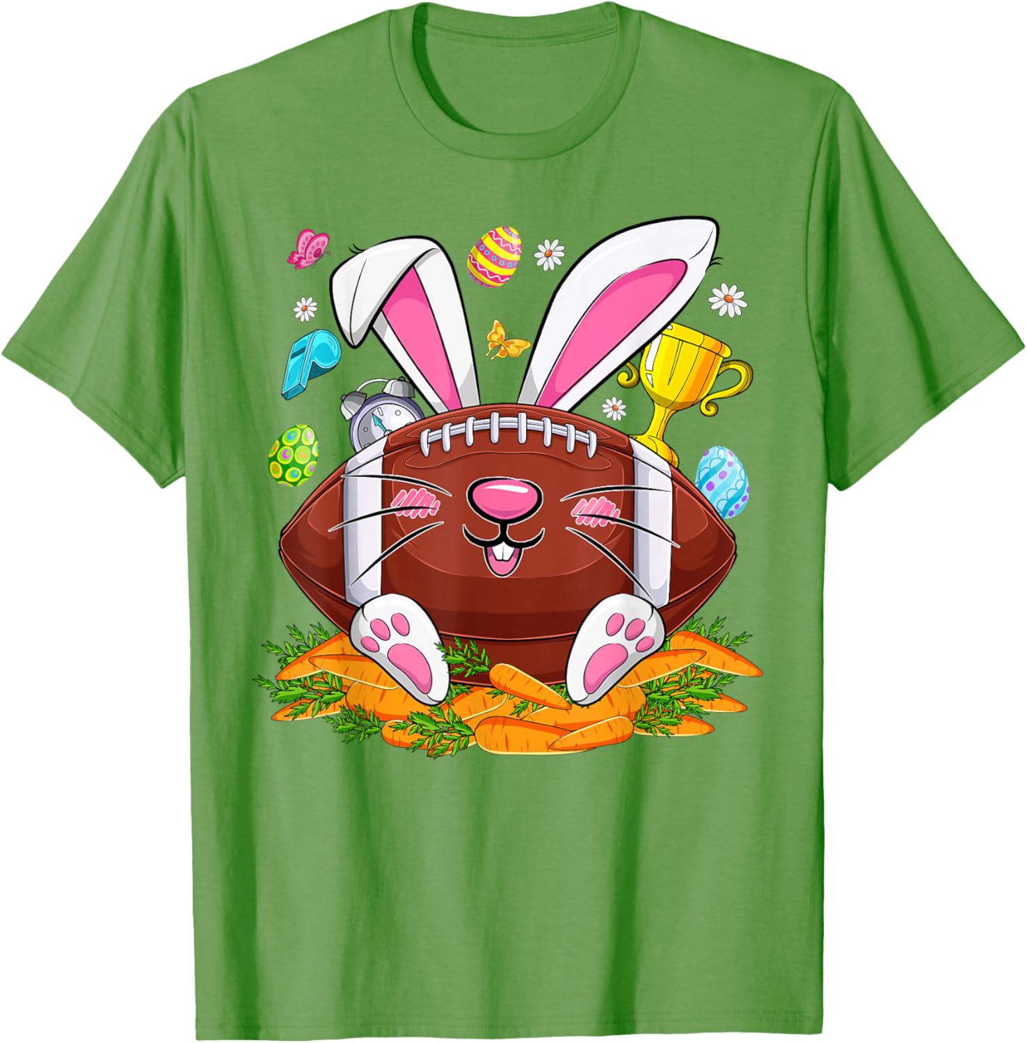Funny Bunny Face Eggs T-Shirt for Men and Boys - Happy Easter Day Apparel - 13
