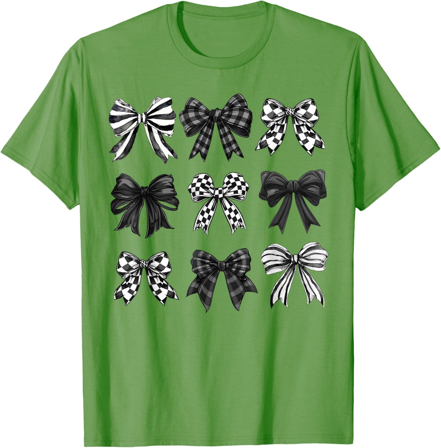 Trendy Coquette Bow and Ribbon Graphic T-Shirt for Girls and Women - 6