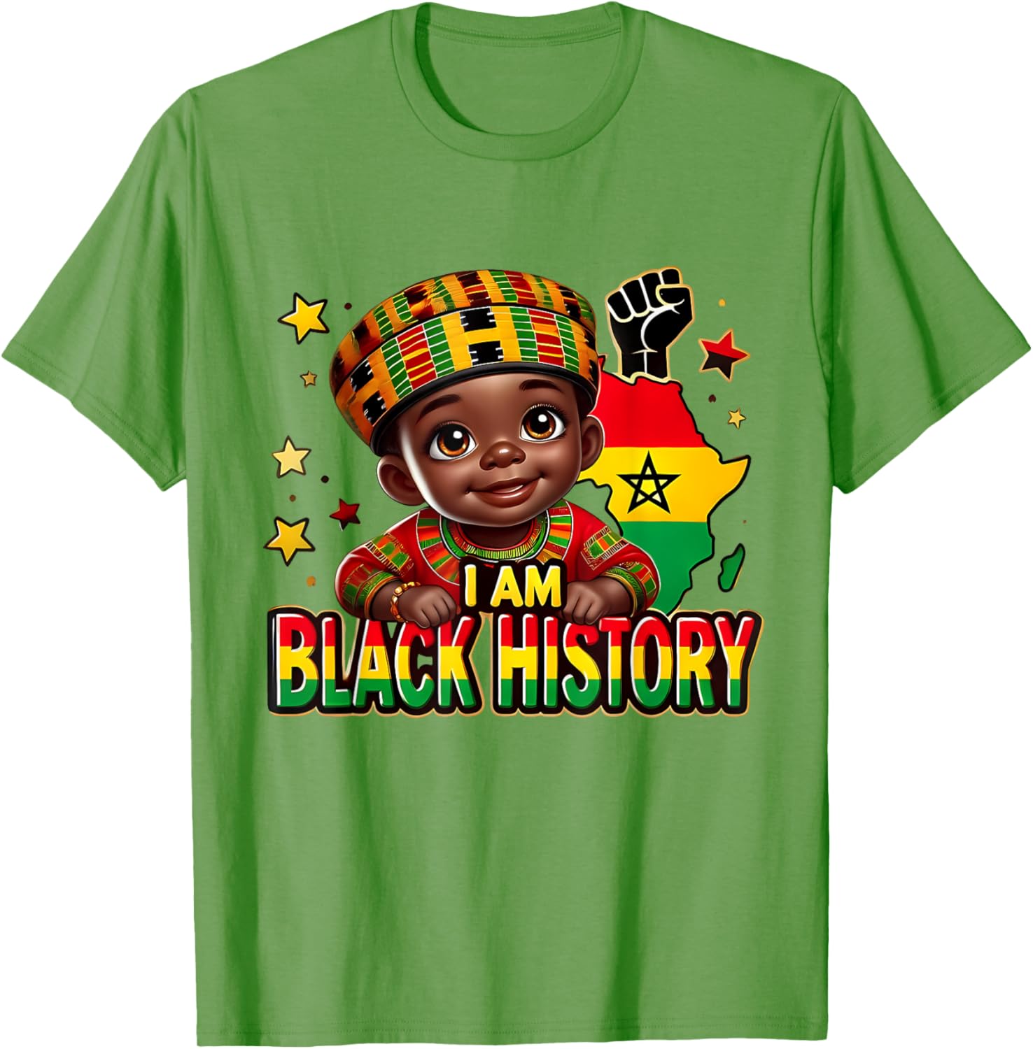 Cute Afro Peekaboo Boy T-Shirt Perfect for Black History Month Celebration - 15