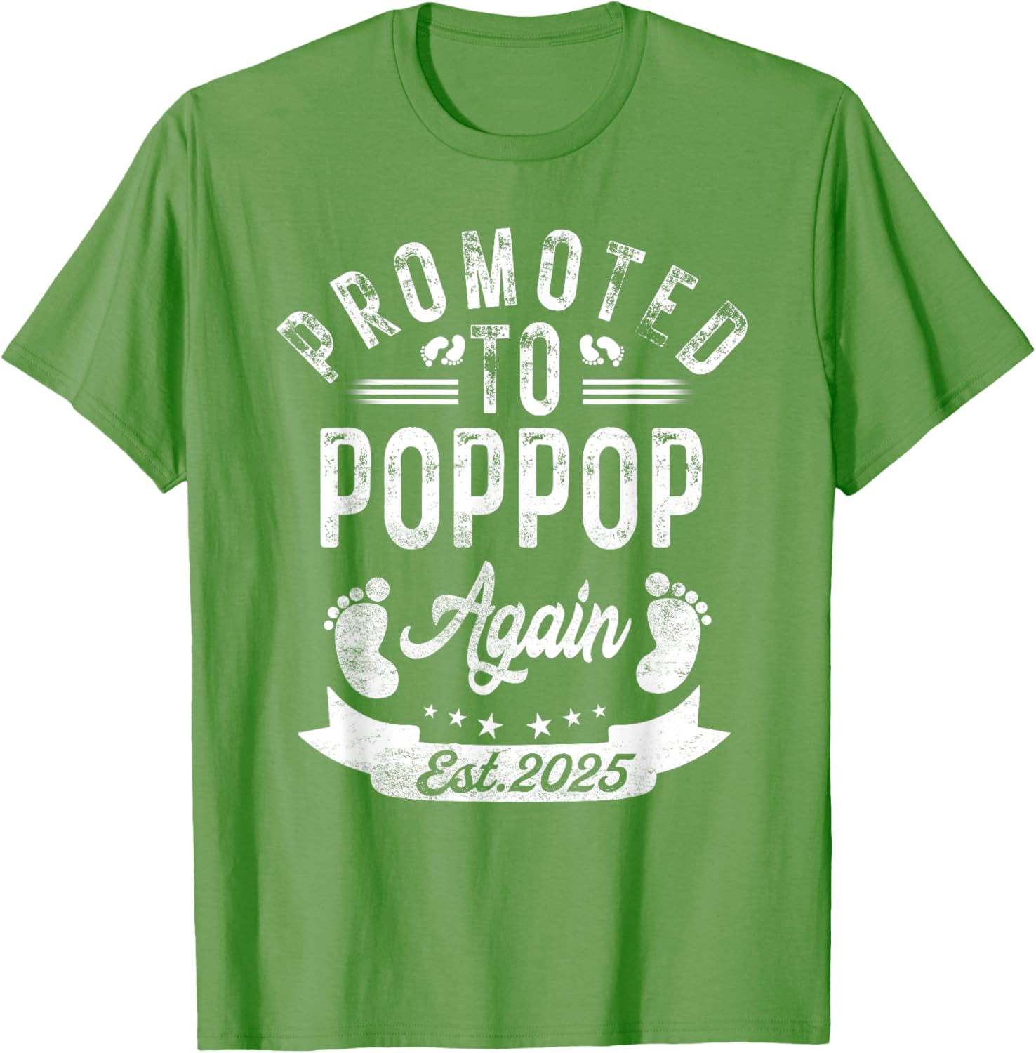 Promoted To Poppop Again EST 2025 Cute Pregnancy Announcement T-Shirt - 22