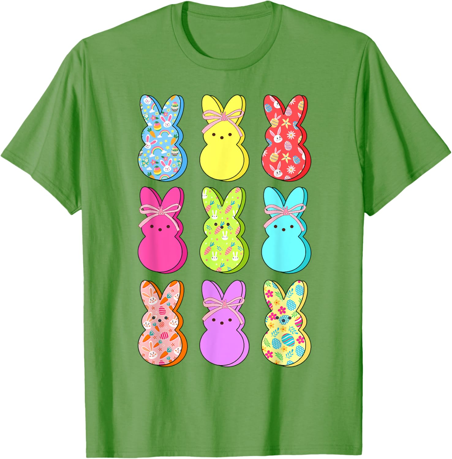 Easter Bunny Floral Bow T-Shirt for Rabbit Lovers - Perfect for Girls and Women - 4