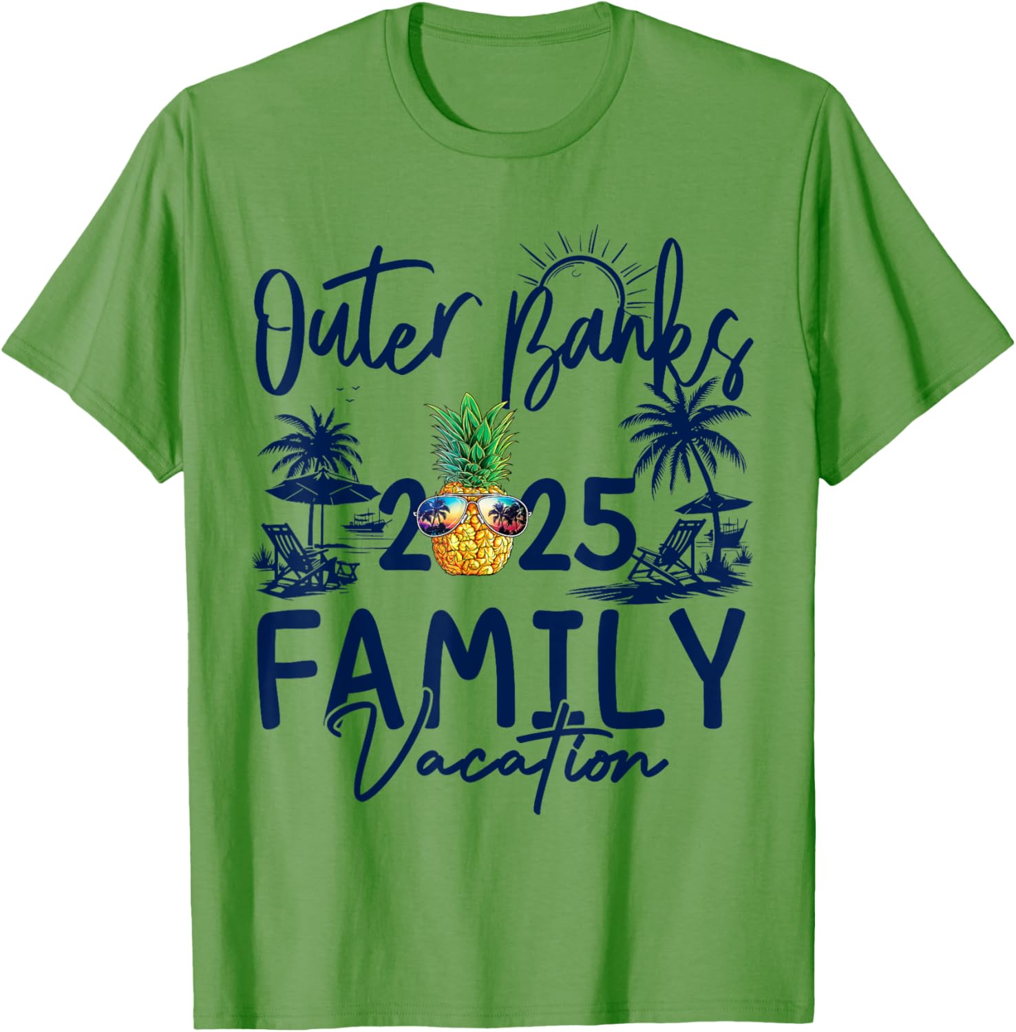 Family Matching Outer Banks 2025 Pineapple Vacation T-Shirt for Fun - 12