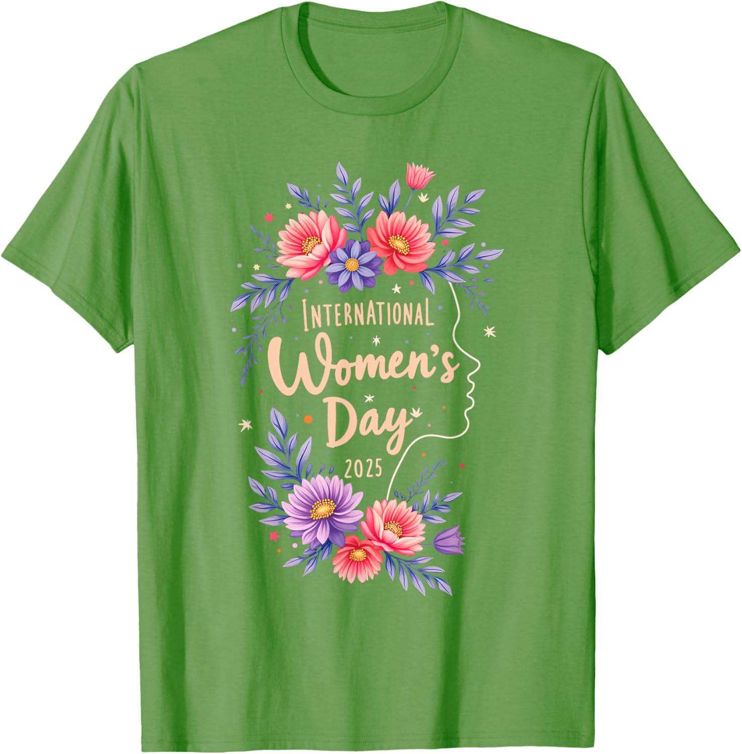 Floral Women's Day T-Shirt 2025 Celebrate International Women's Day 8 March - 9