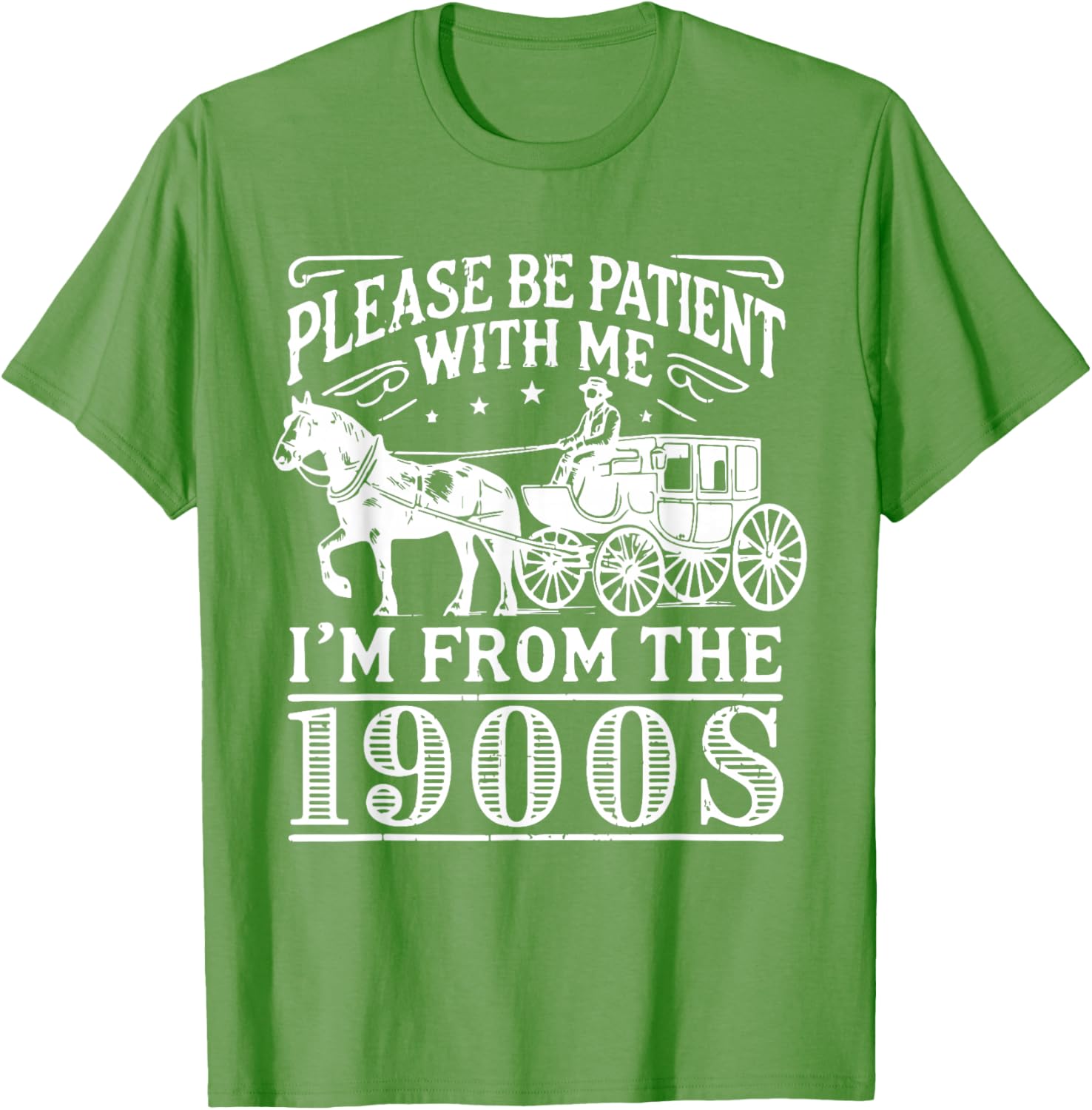Vintage 1900s Father’s Day T-Shirt for Men - Please Be Patient Design - 12