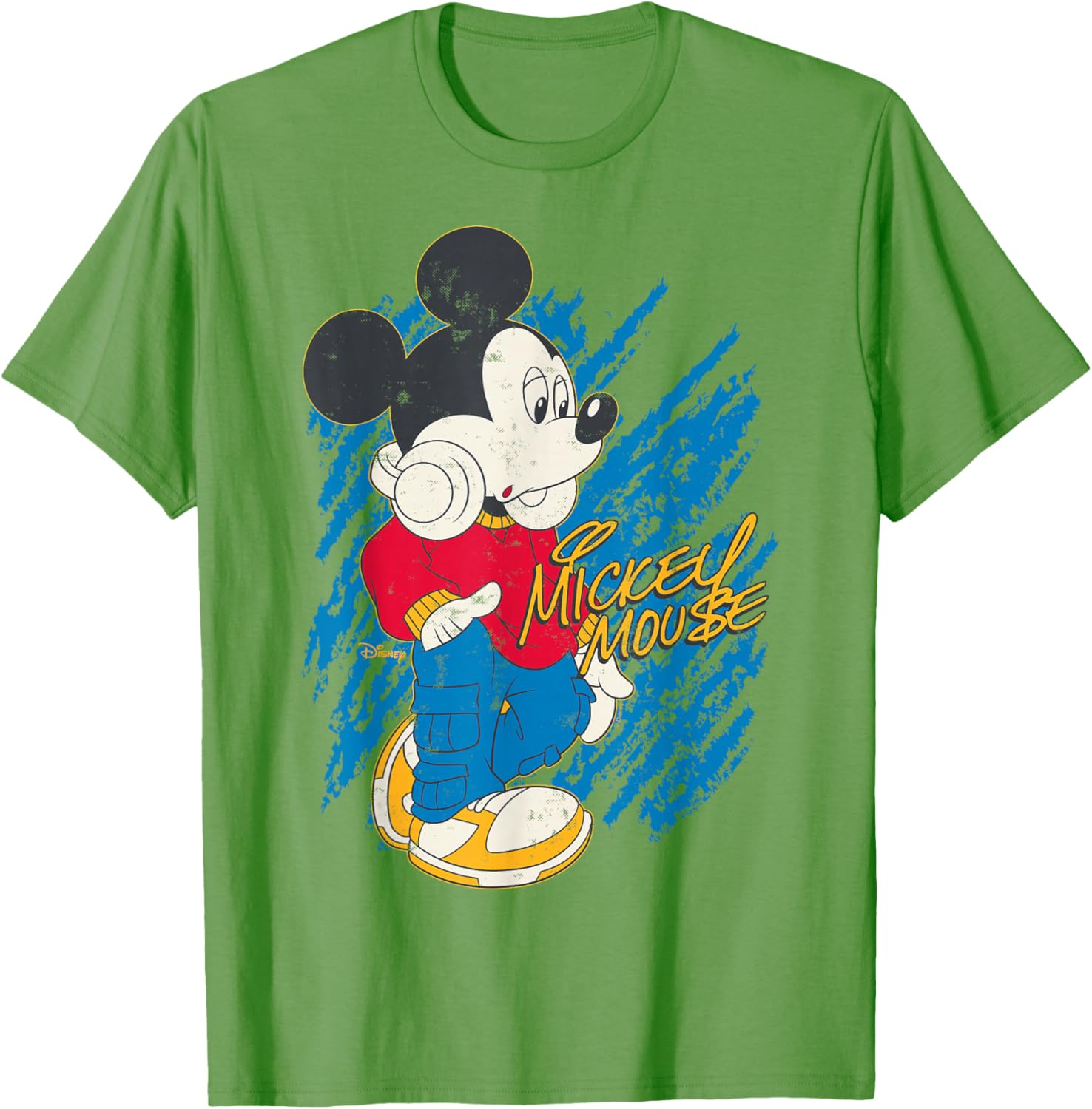 Mickey Mouse Laid Back T-Shirt with Headphones for Casual Style - 12