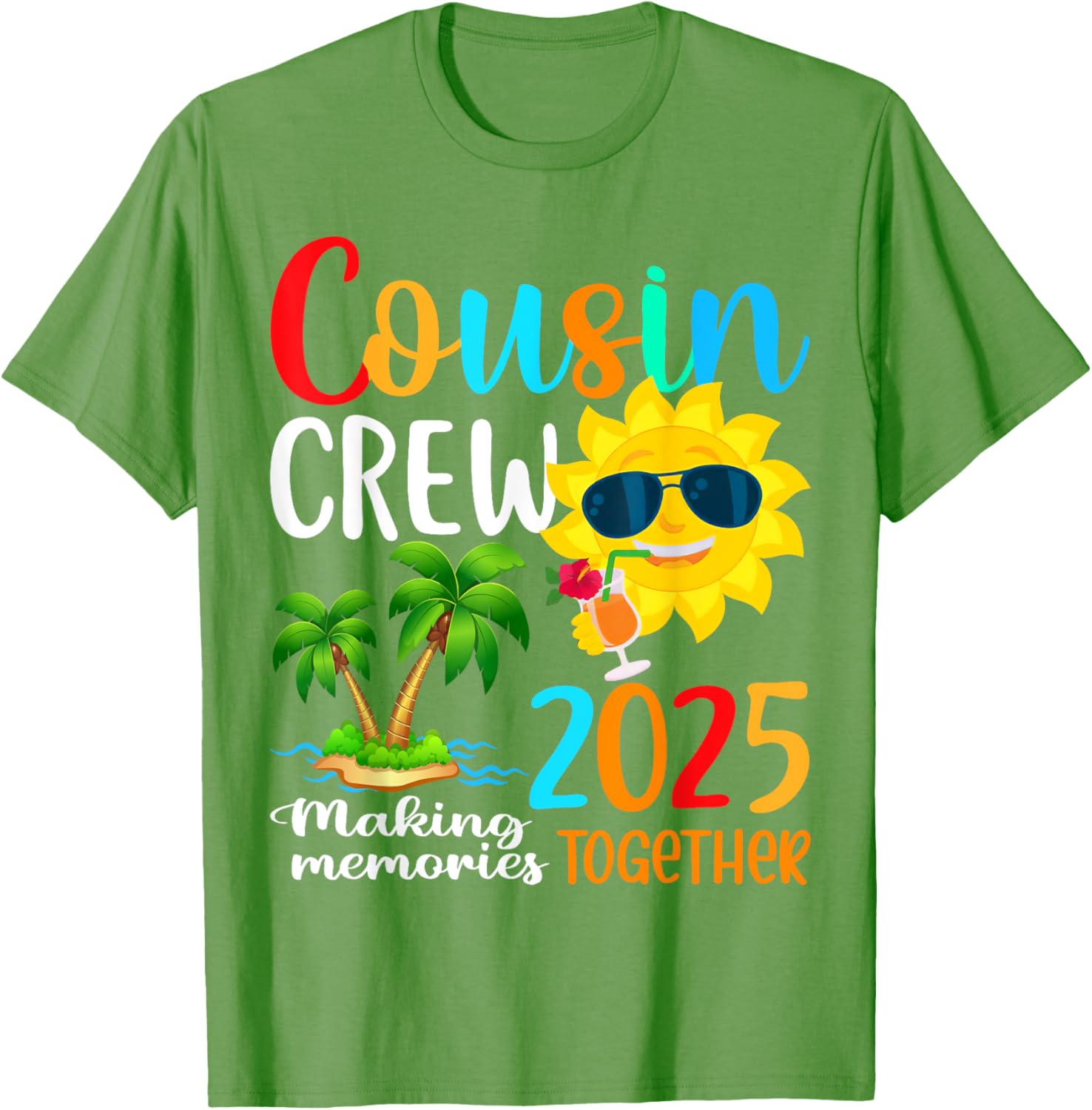 Cousin Crew 2025 Summer Beach Family Matching T-Shirt for Fun Vacations - 6