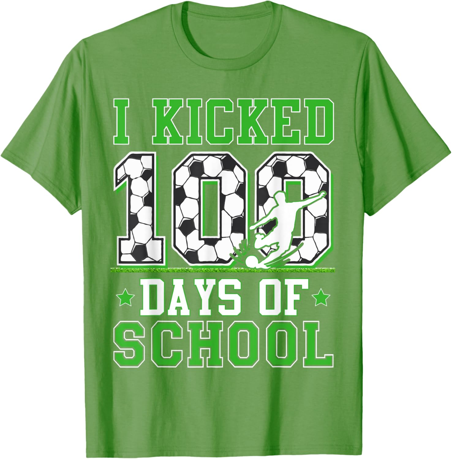 100 Days of School Soccer T-Shirt for Kids - Fun Boys' Apparel - 11