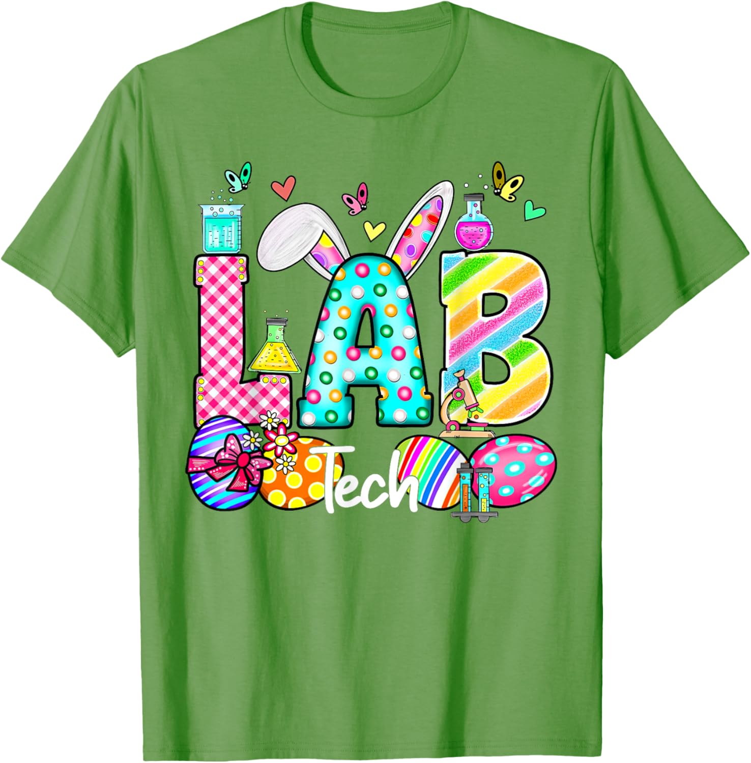 Easter Lab Tech Bunny T-Shirt for Scientists and Teachers - Fun Gift Idea - 11