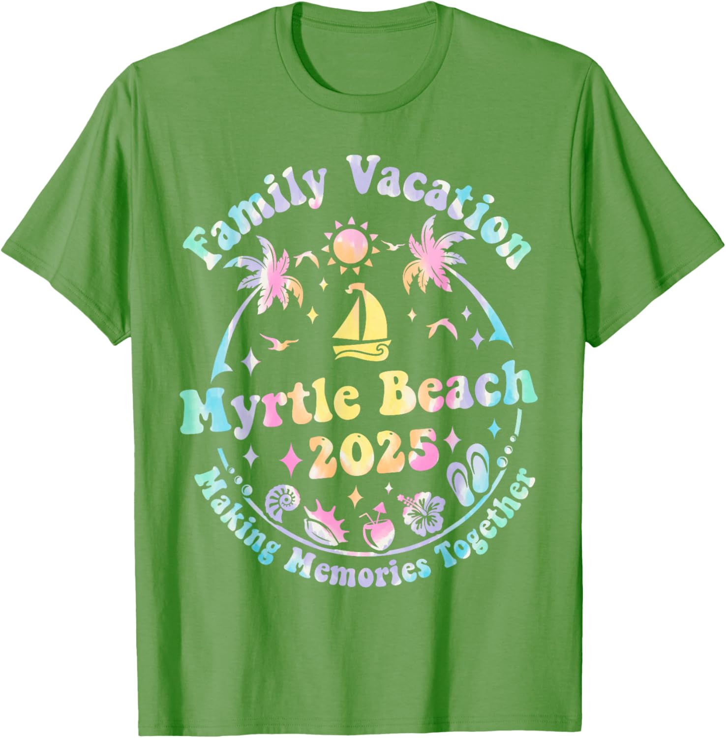 Family Vacation Myrtle Beach 2025 Matching Summer T-Shirt for Fun Times - 22