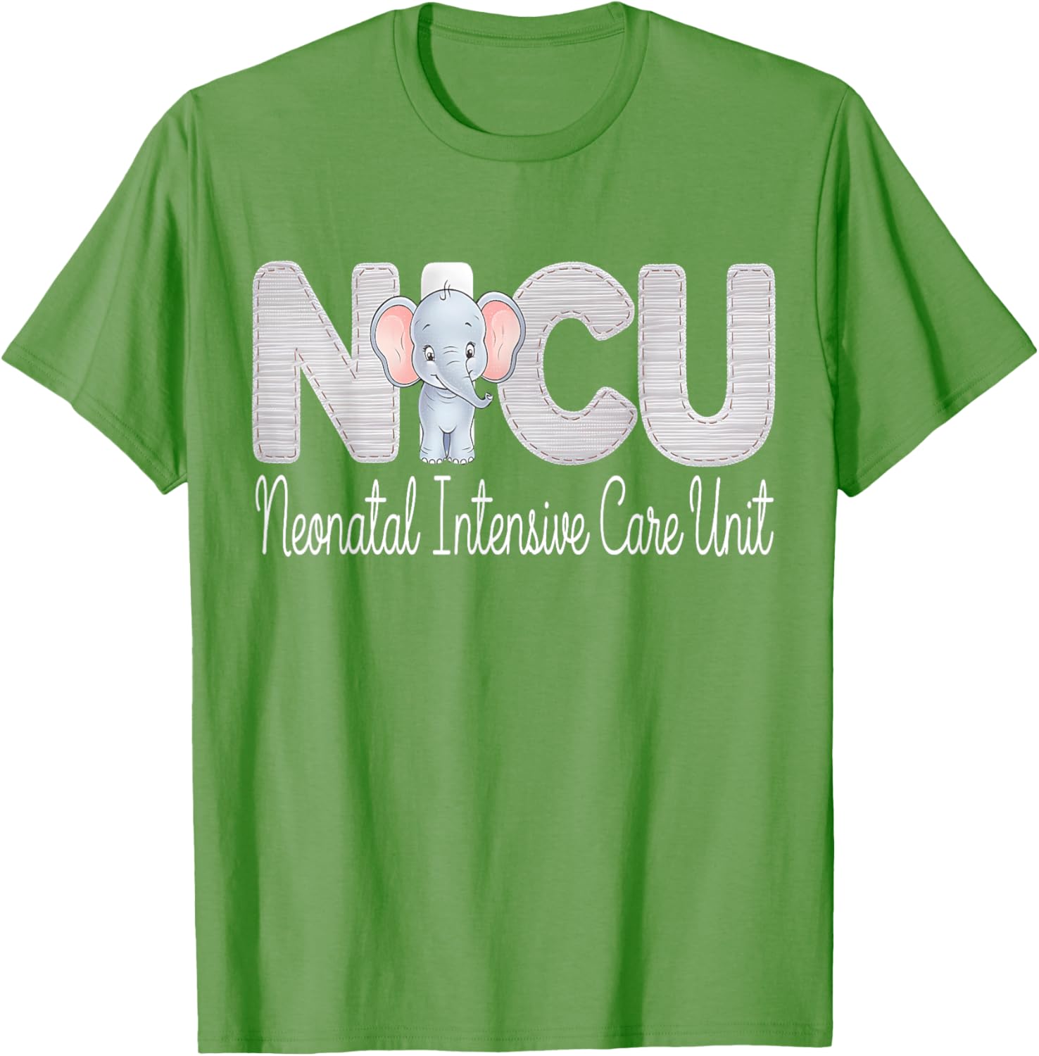 Cute Neonatal ICU Nurse Elephant T-Shirt for NICU RNs and Staff - 10