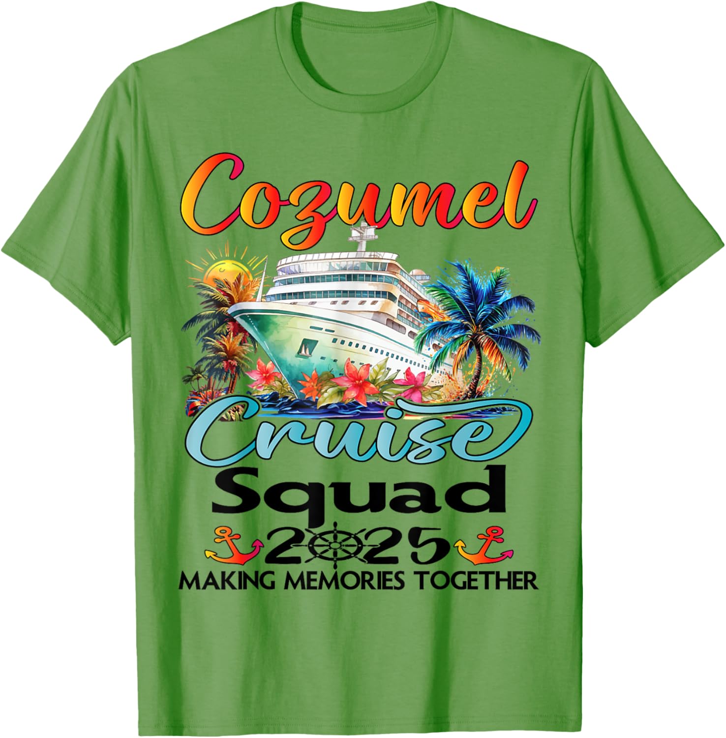 Cozumel Cruise Squad 2025 Family T-Shirt for Fun Group Adventures - 2